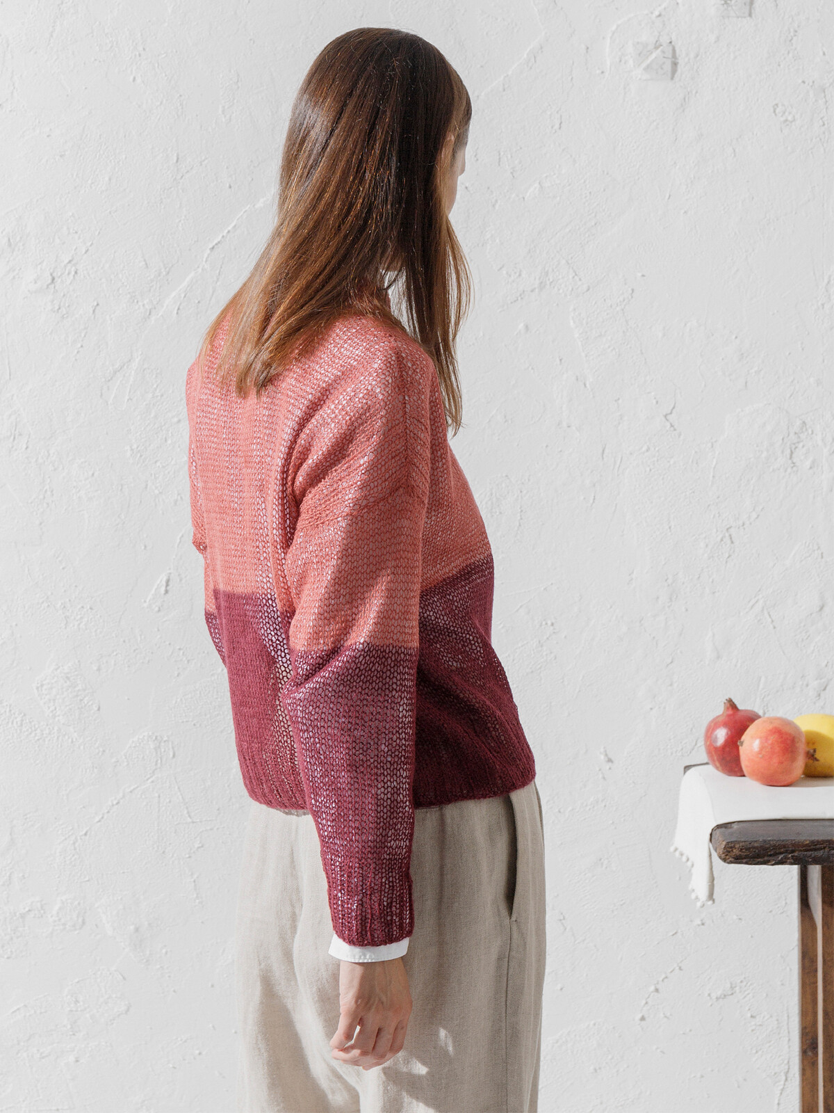 Block color sweater Image