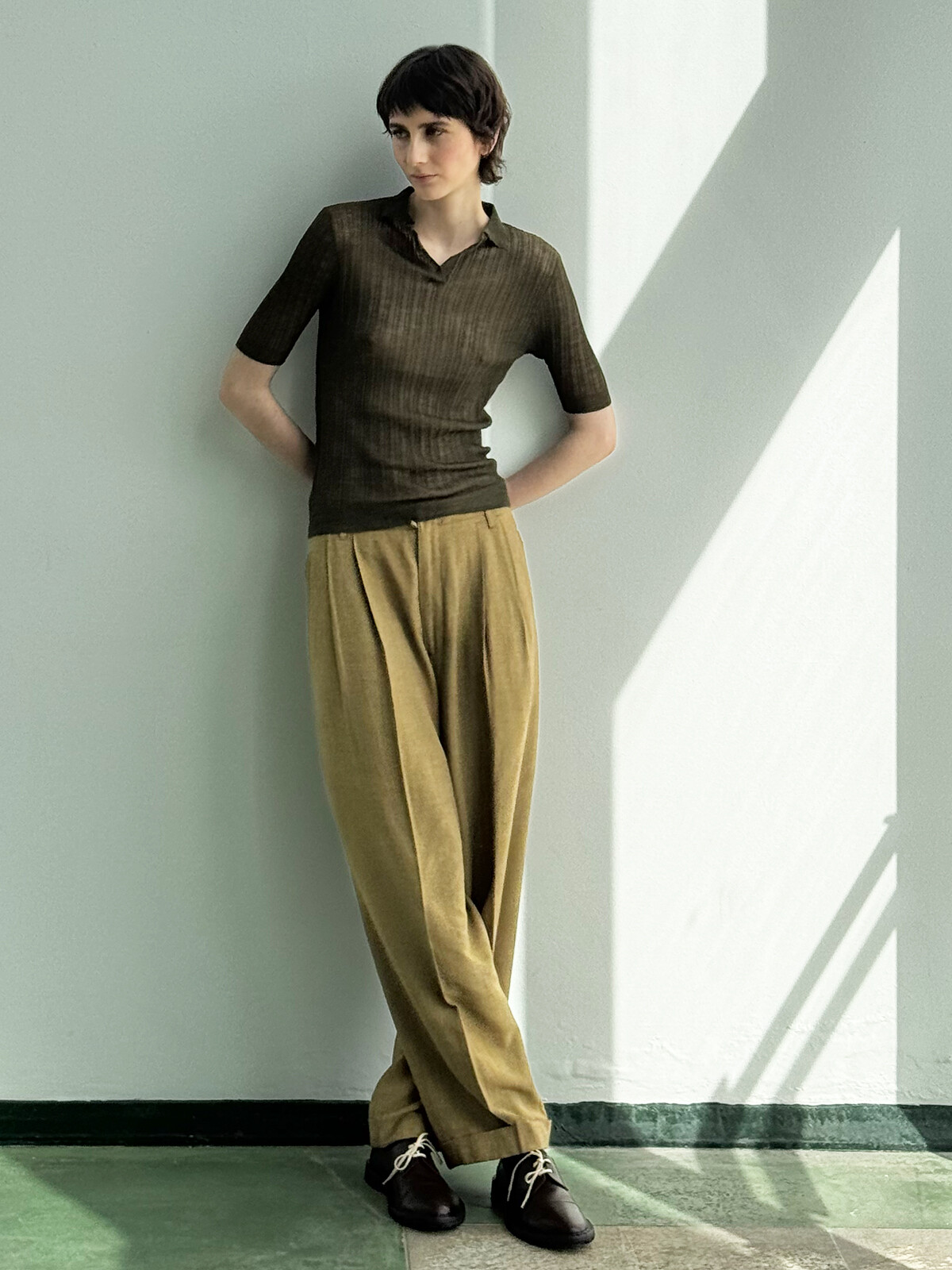 Ribbed polo Image