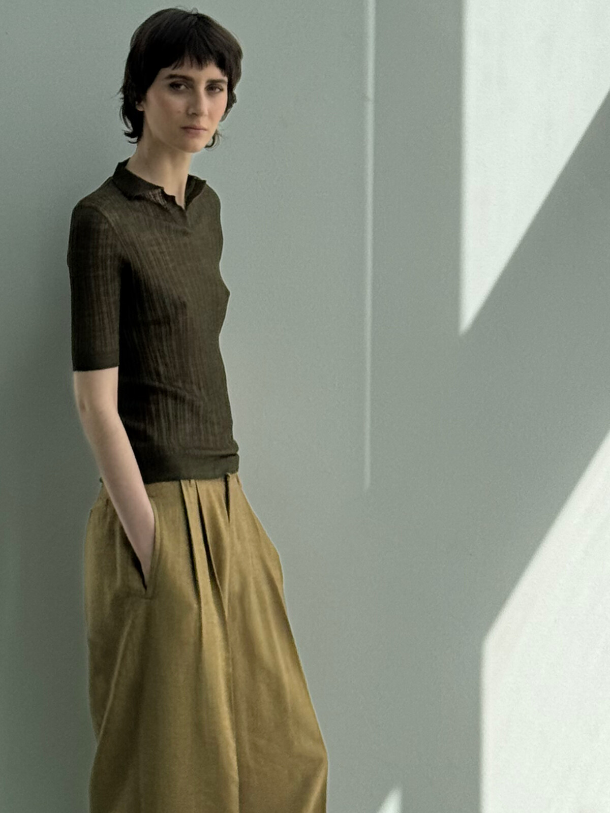Ribbed polo Image