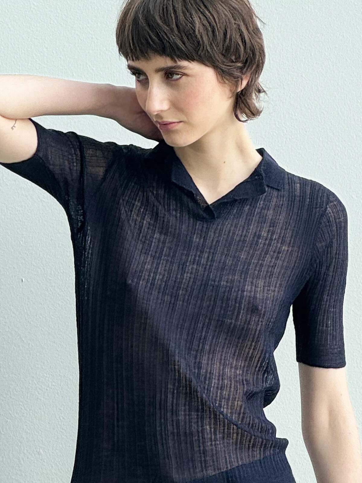 Ribbed polo Image