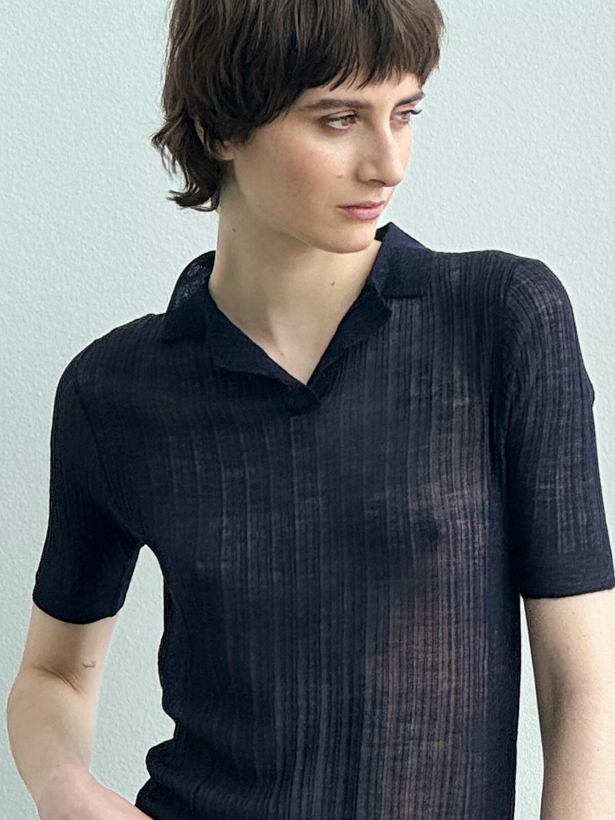 Ribbed polo Image