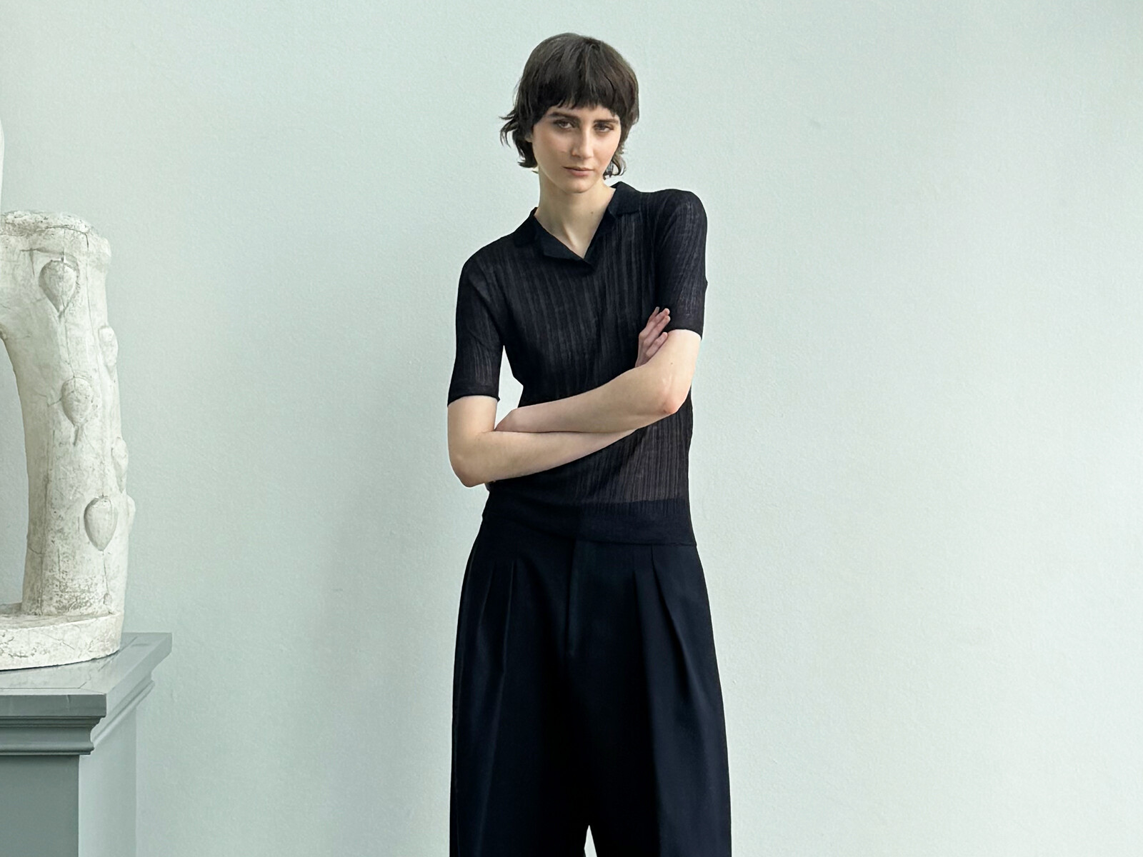 Ribbed polo Image