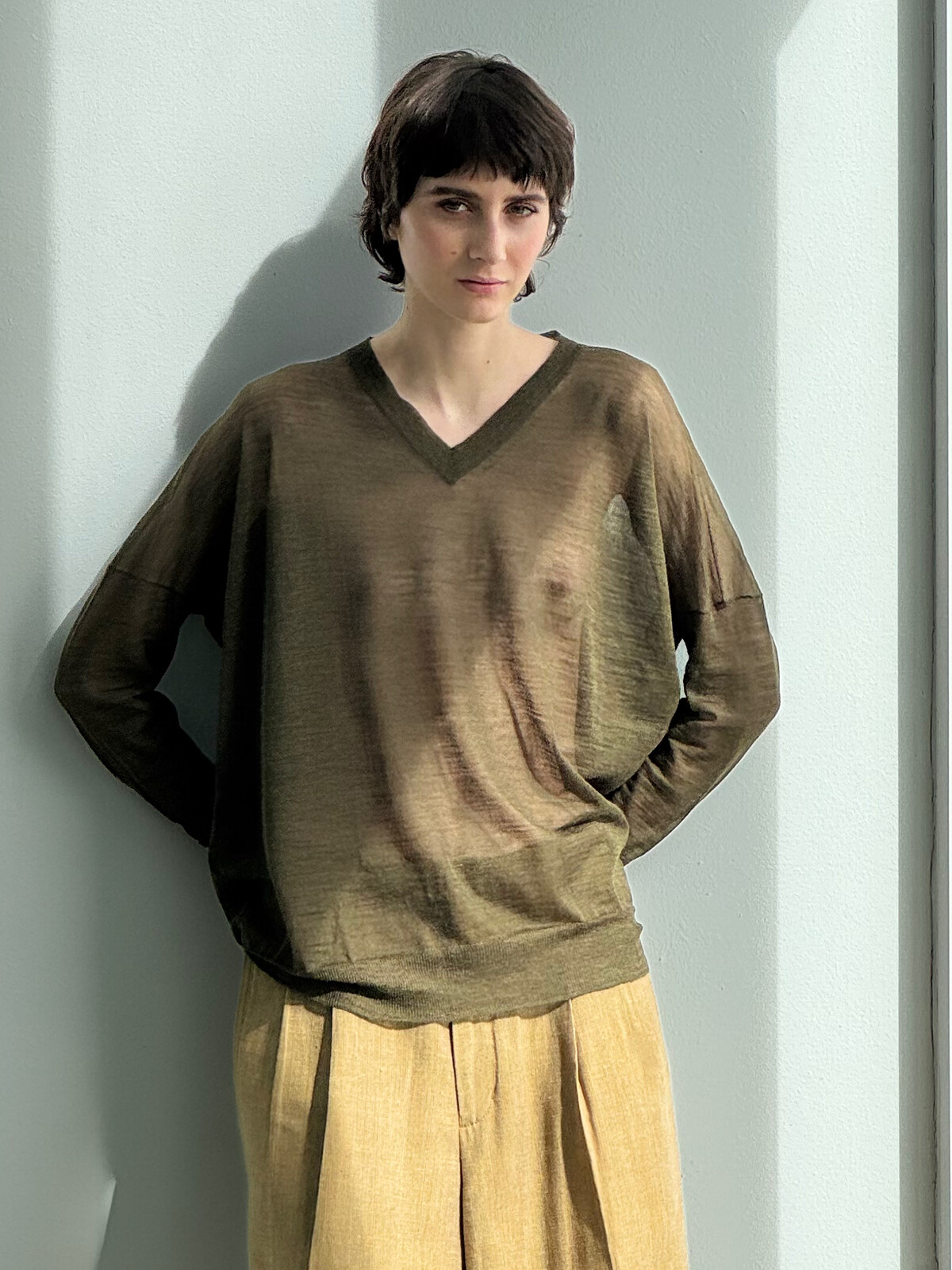 V-neck sweater Image