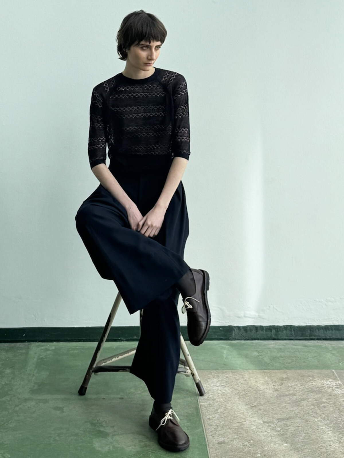 Lacy stripes sweater Image
