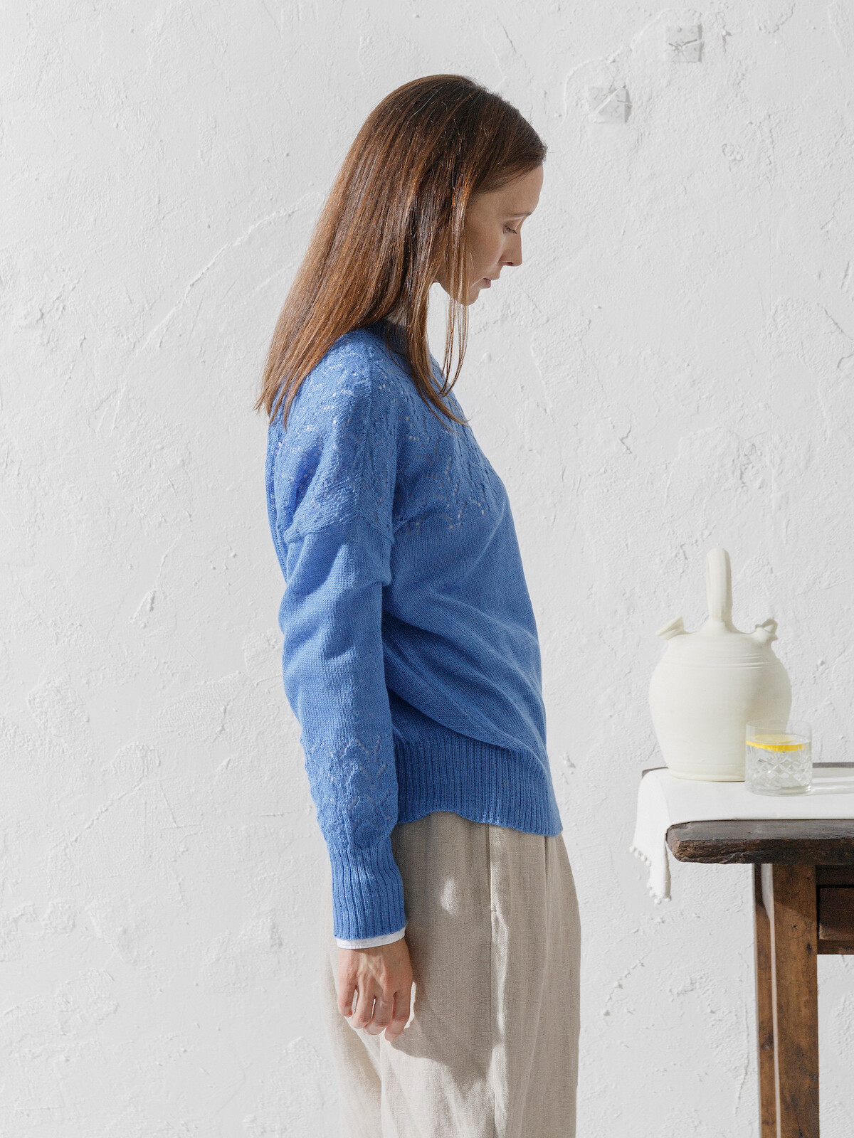 Lacy pattern sweater Image