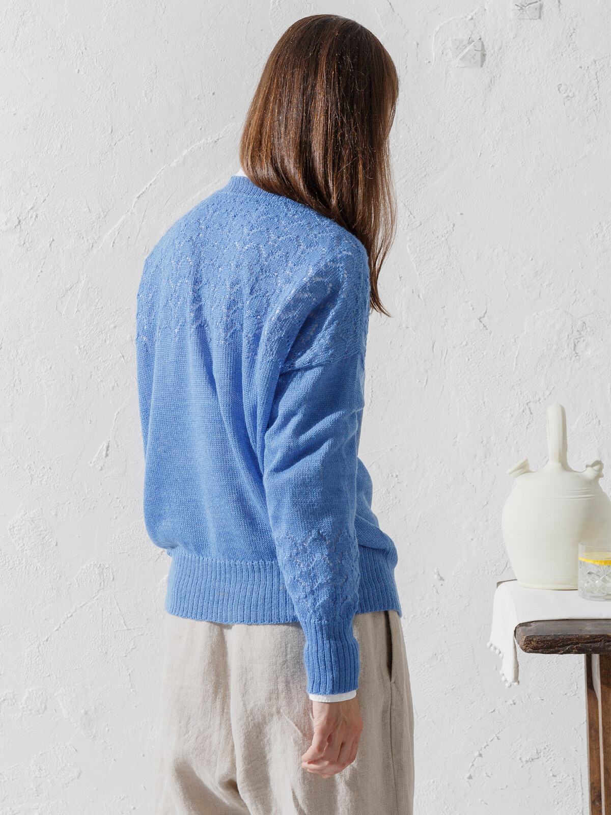 Lacy pattern sweater Image
