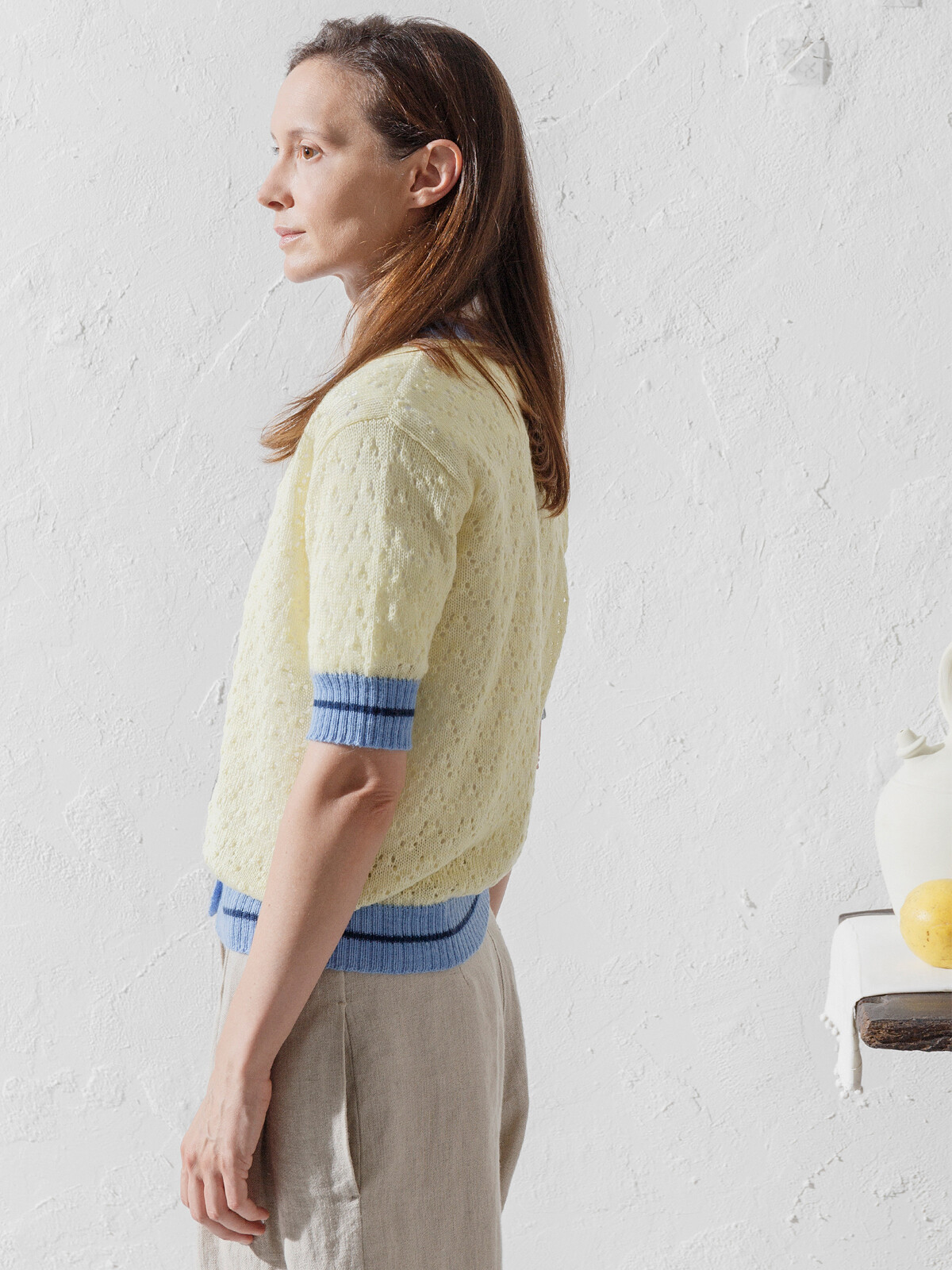 Lacy pattern cardigan Image