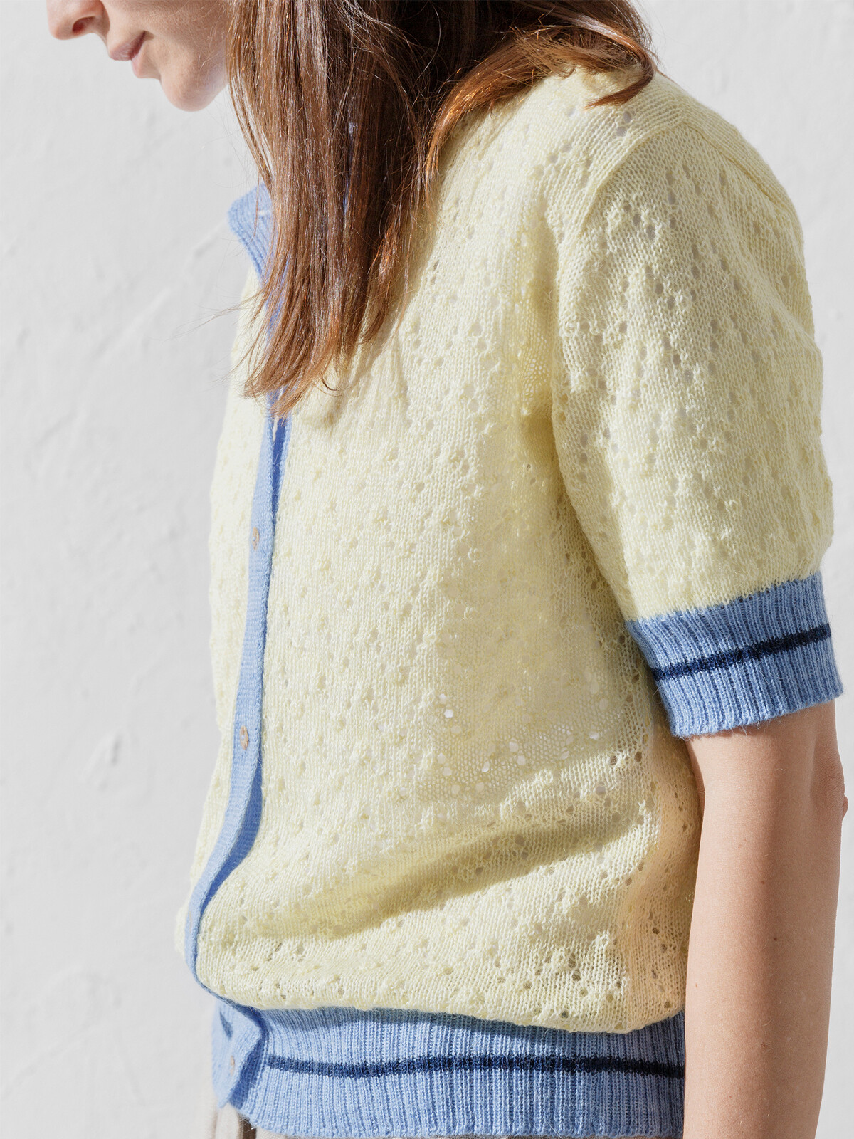 Lacy pattern cardigan Image