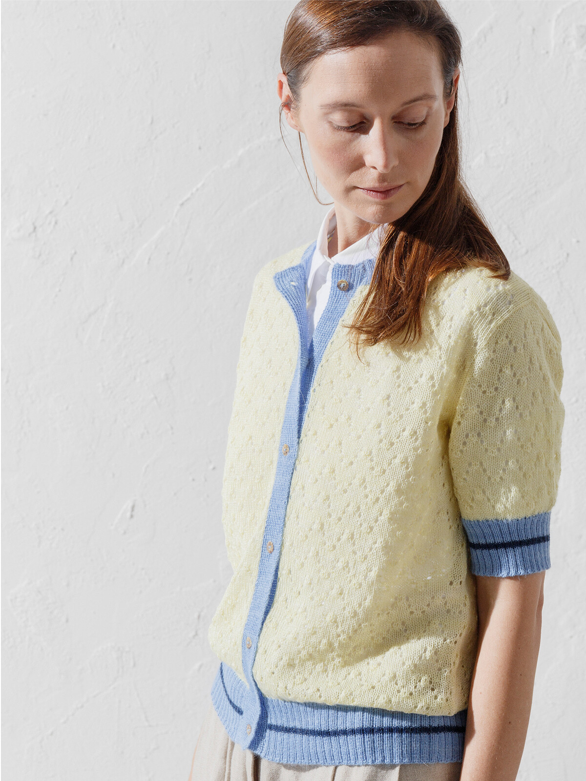 Lacy pattern cardigan Image