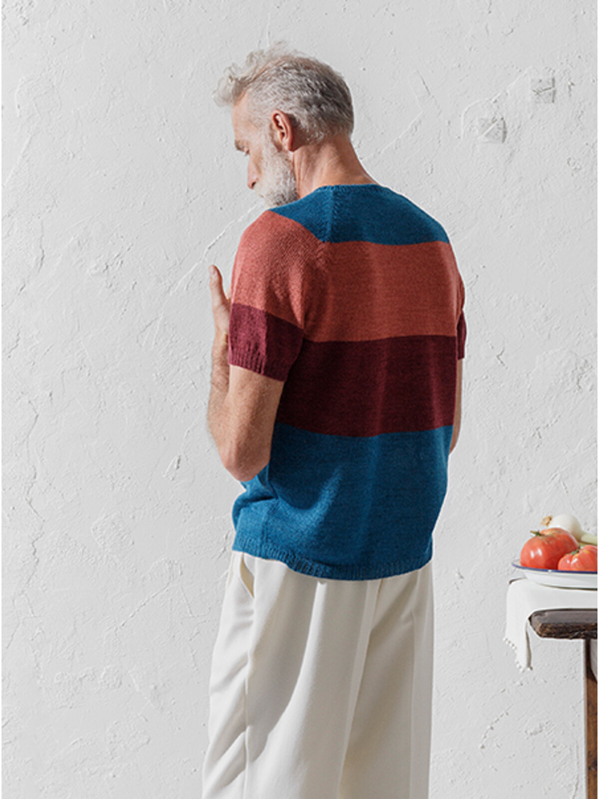 Stripes knit t-shirt Image