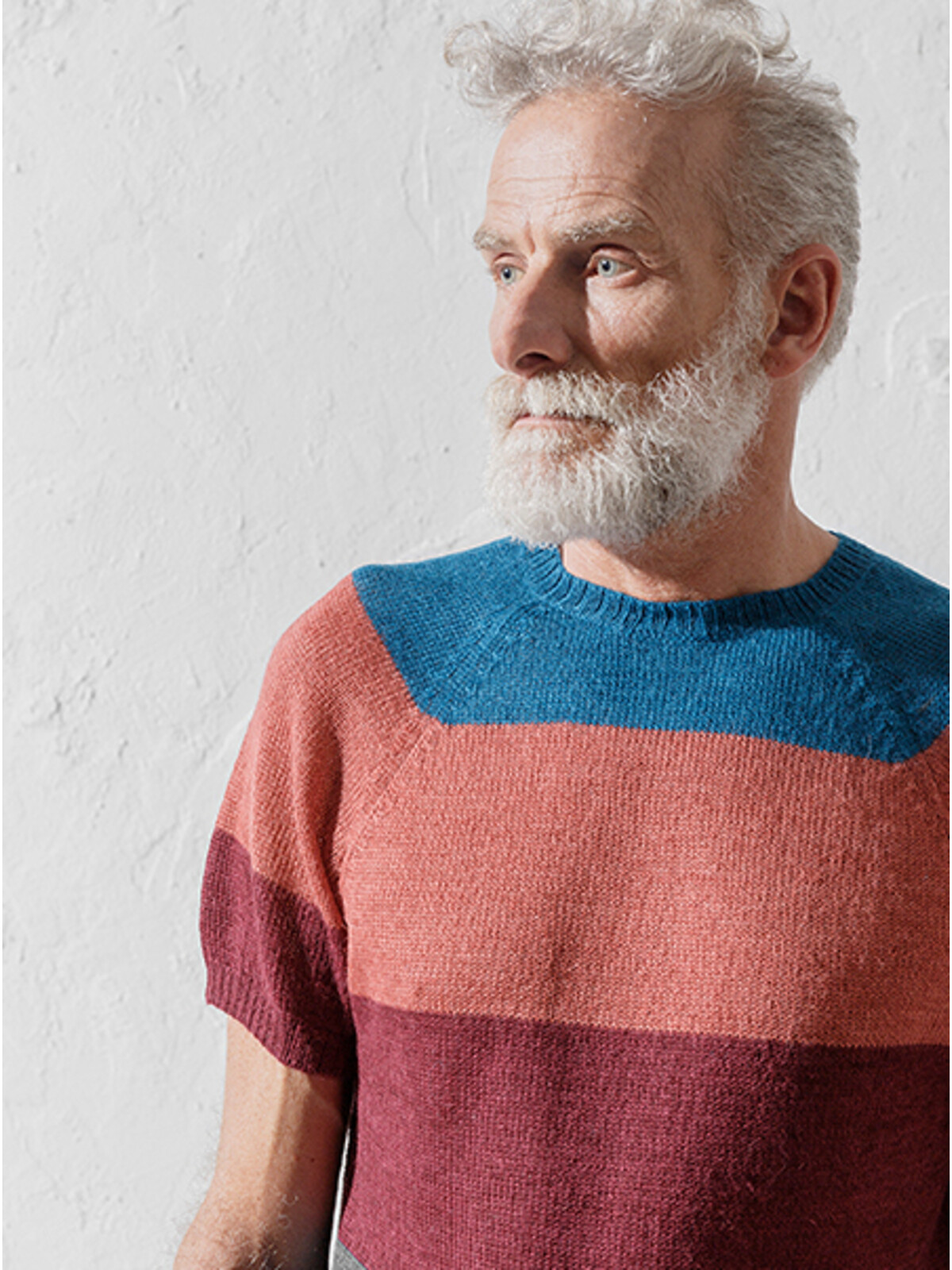 Stripes knit t-shirt Image
