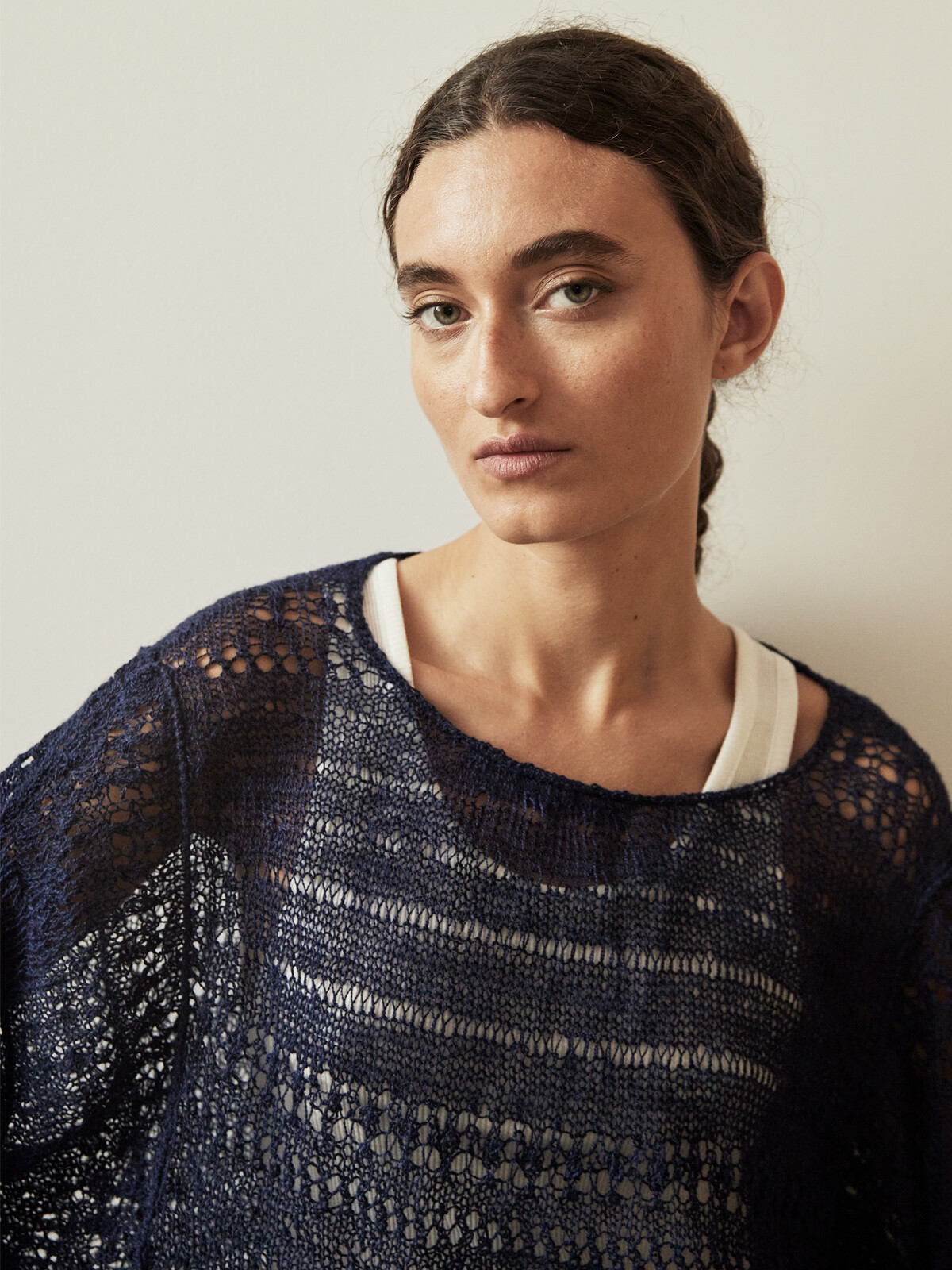 Paneled pattern sweater Image