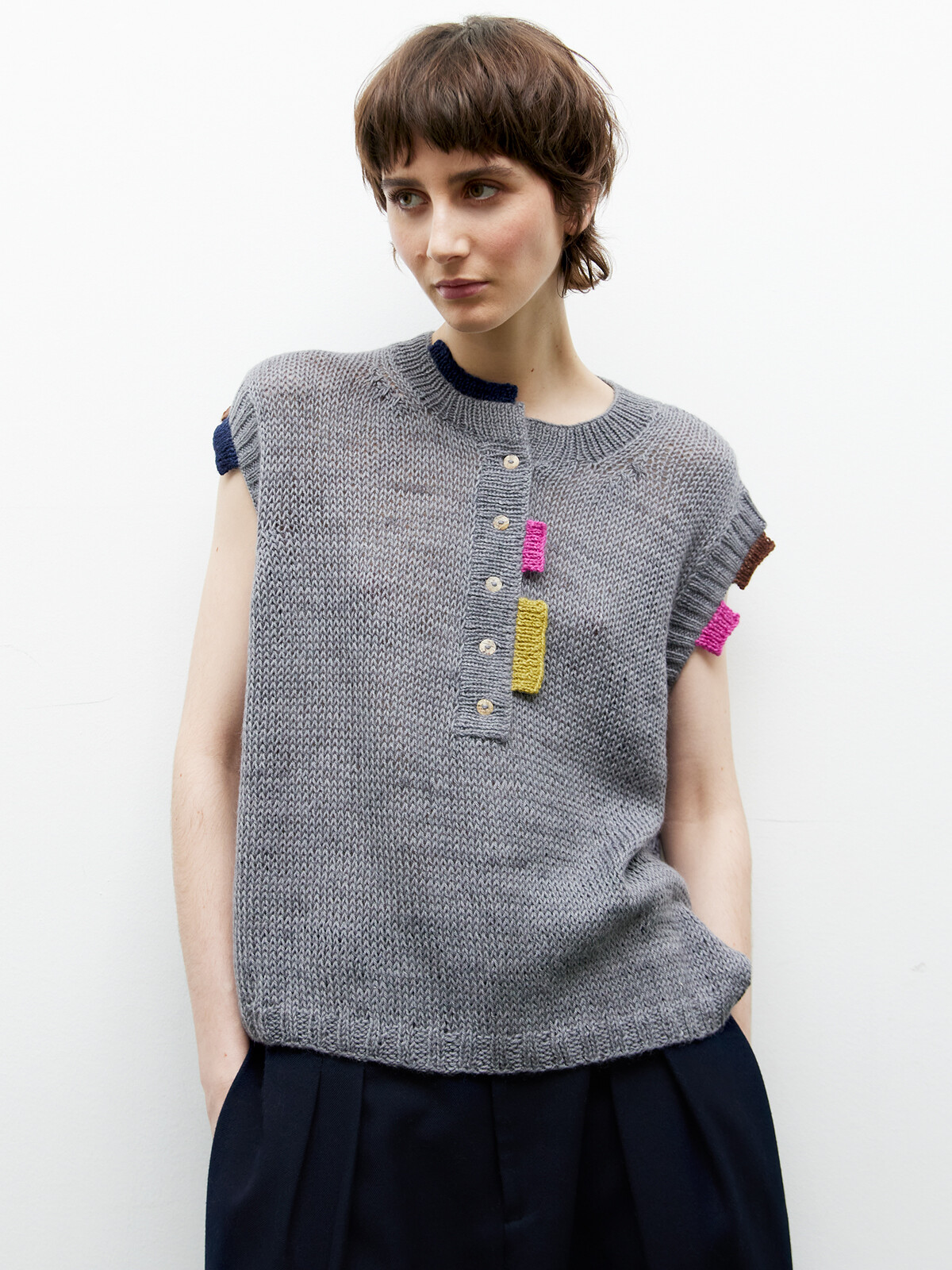 Henley vest touch Image