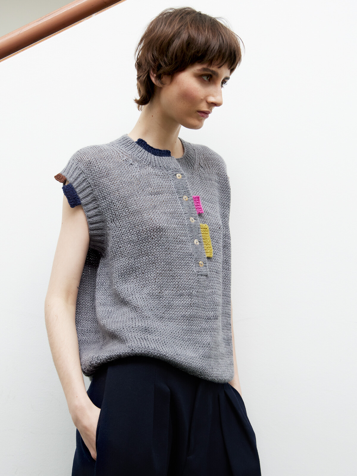 Henley vest touch Image