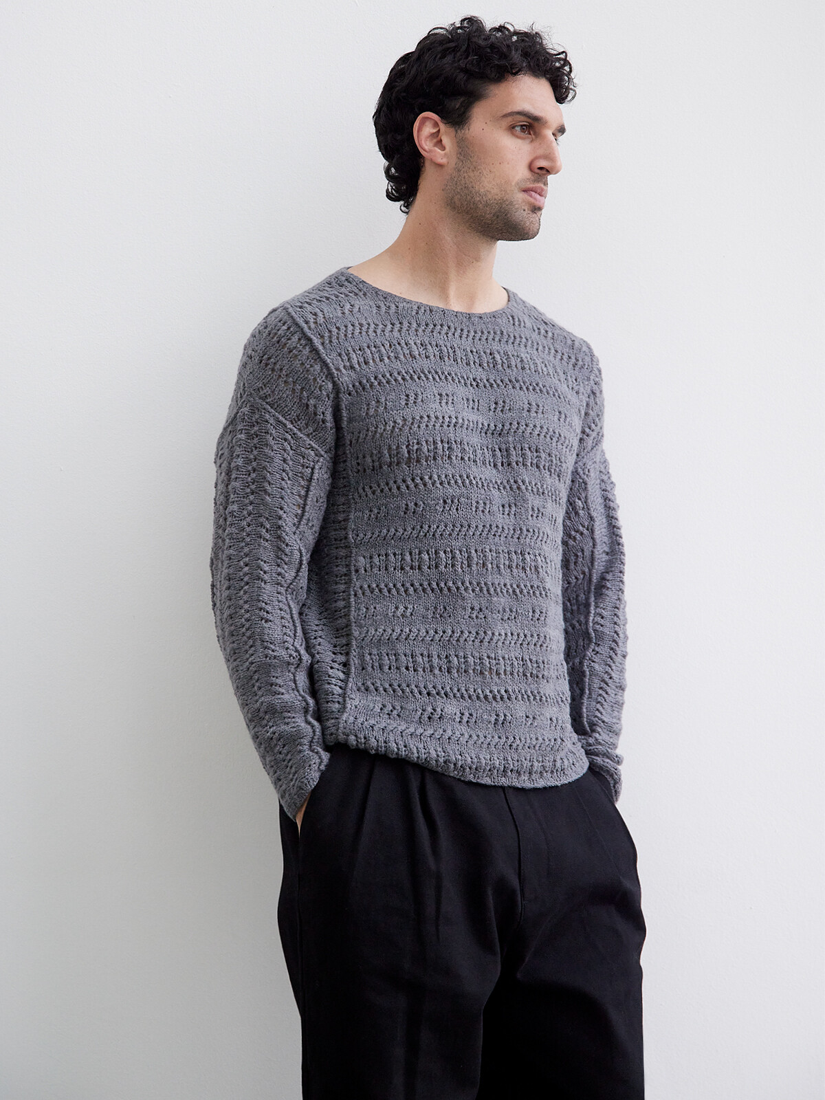 Pannel patterns sweater Image