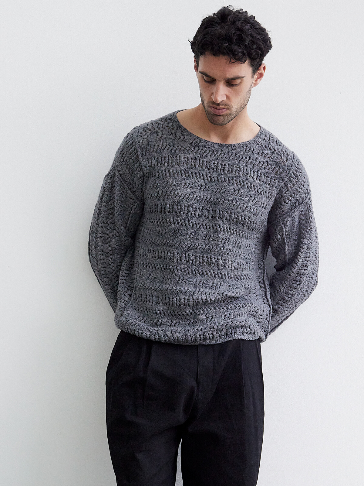 Pannel patterns sweater Image