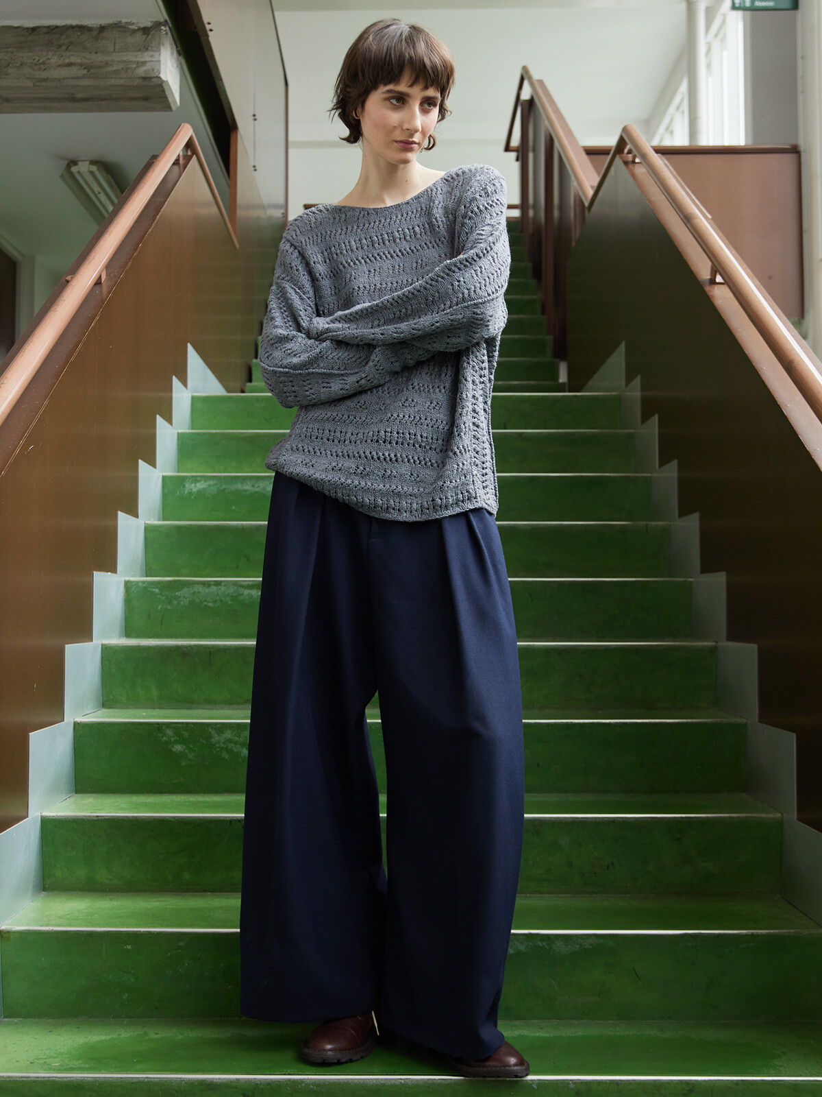 Pannel patterns sweater Image