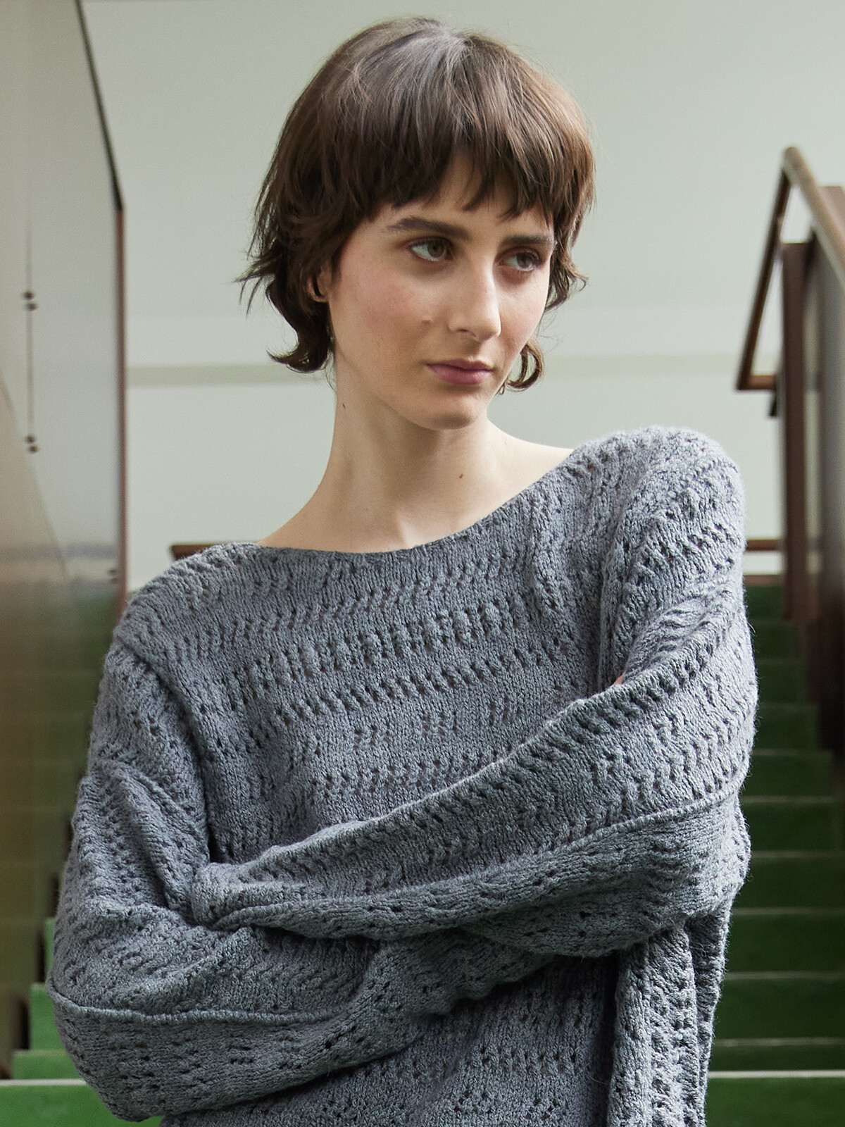 Pannel patterns sweater
