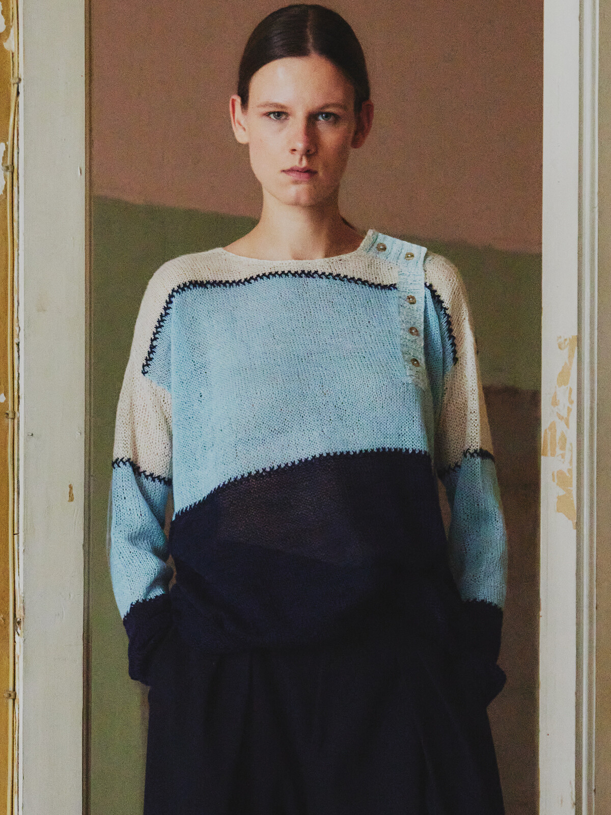 Front buttoned sweater Image