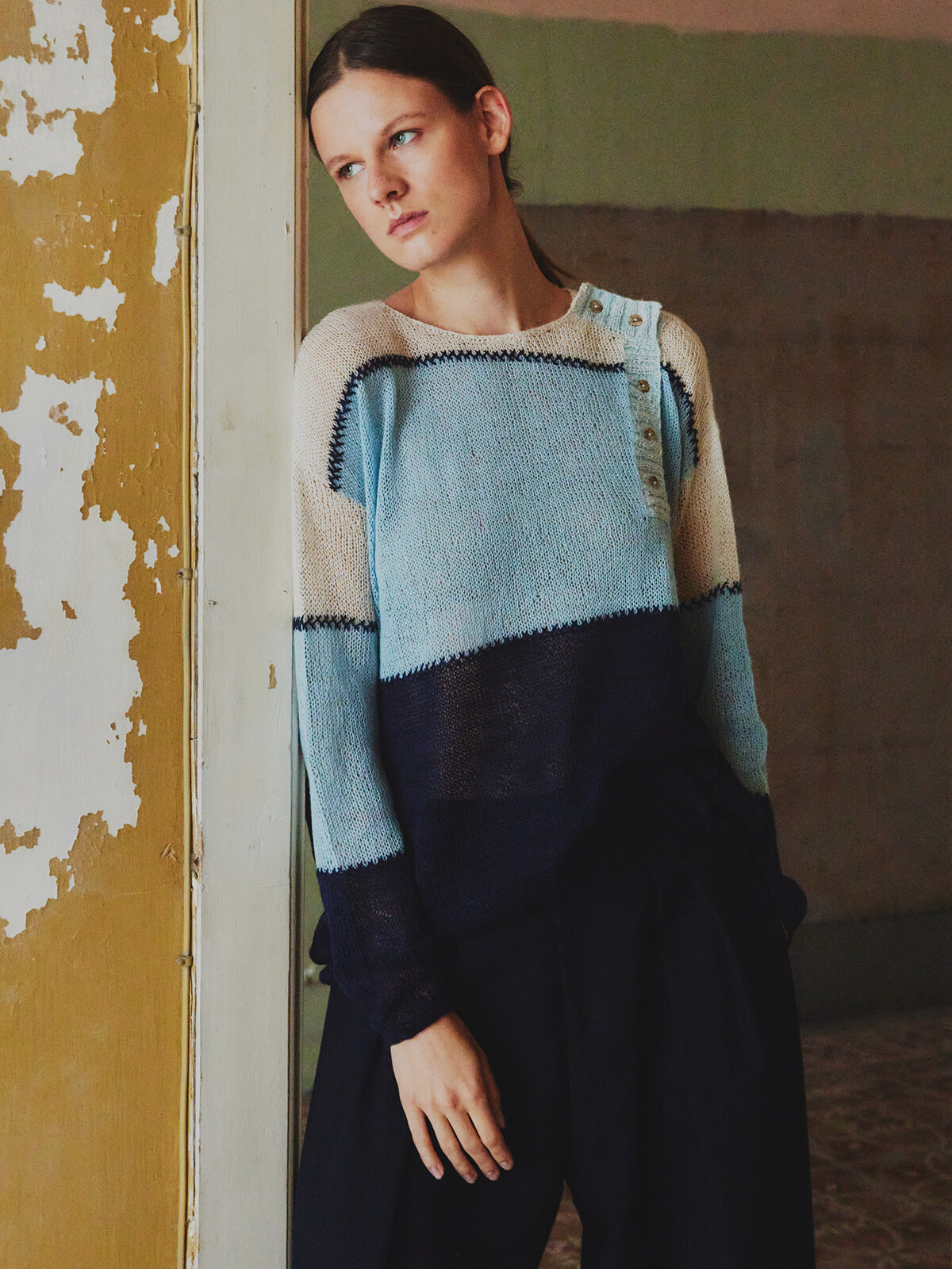 Front buttoned sweater Image