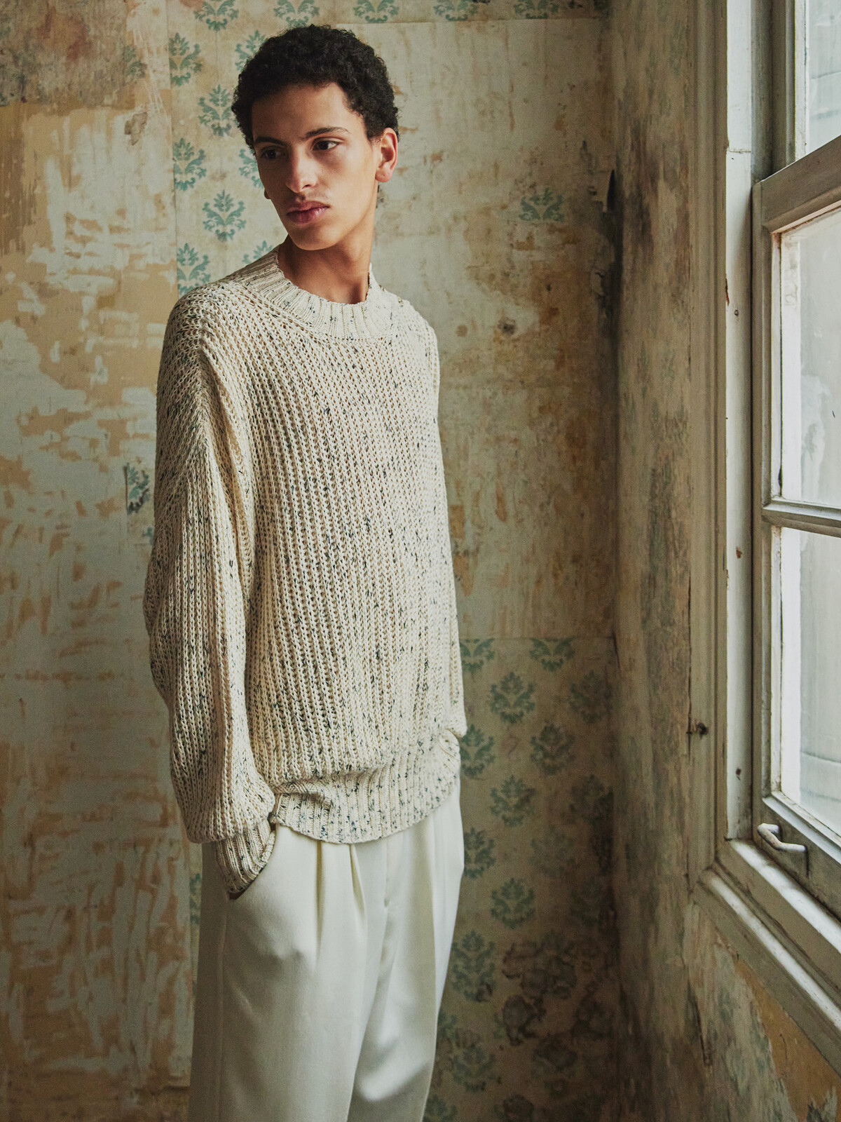 Buttoned fisherman sweater Image