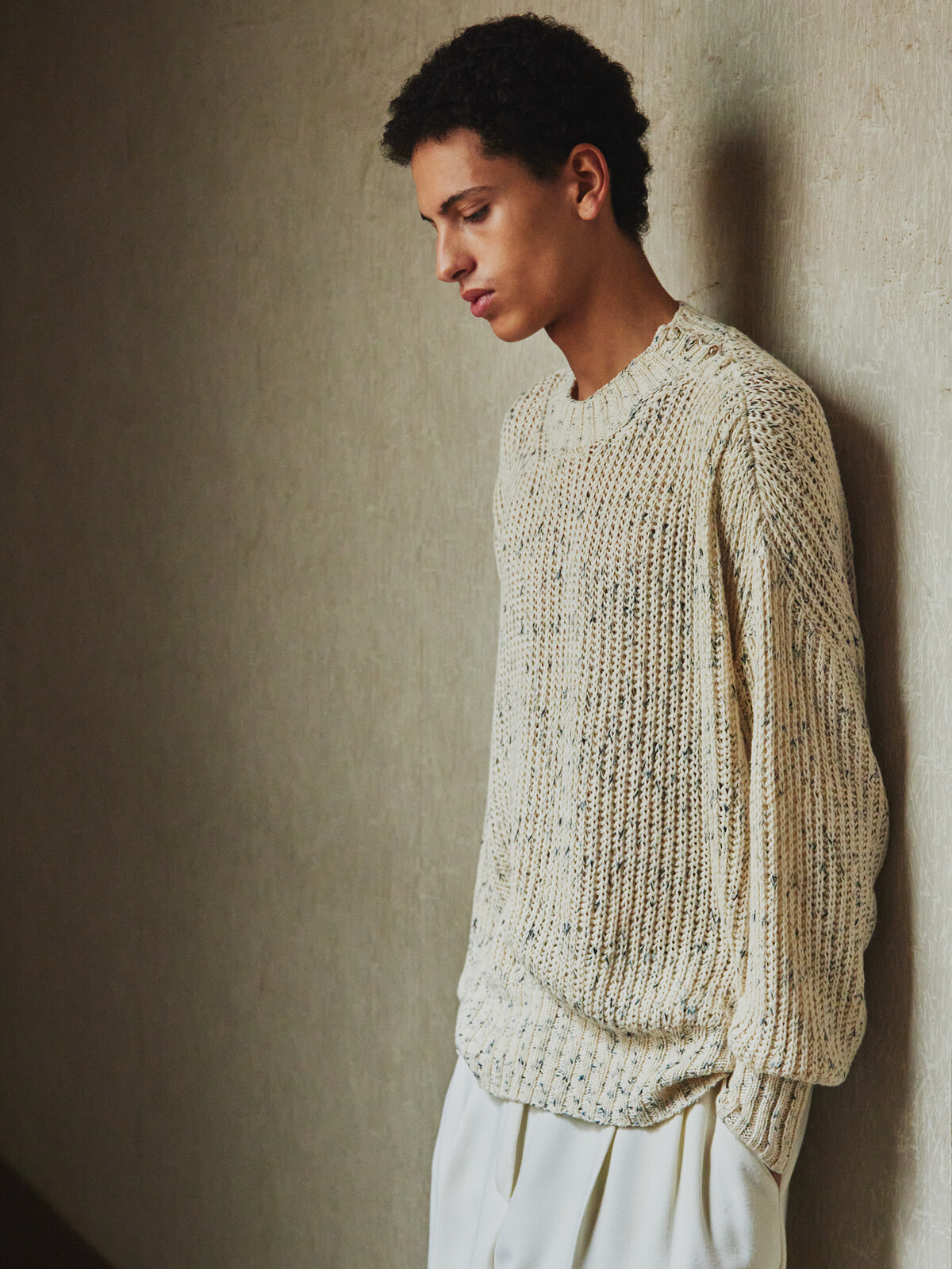 Buttoned fisherman sweater Image