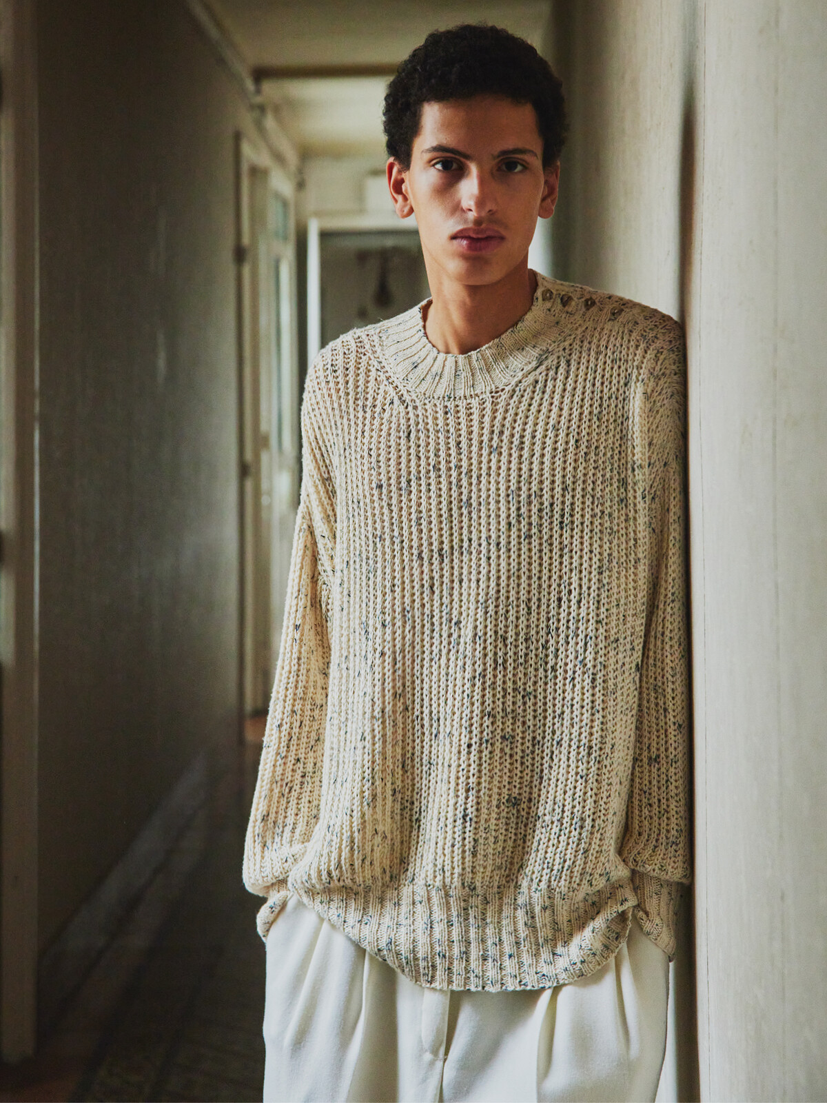 Buttoned fisherman sweater Image