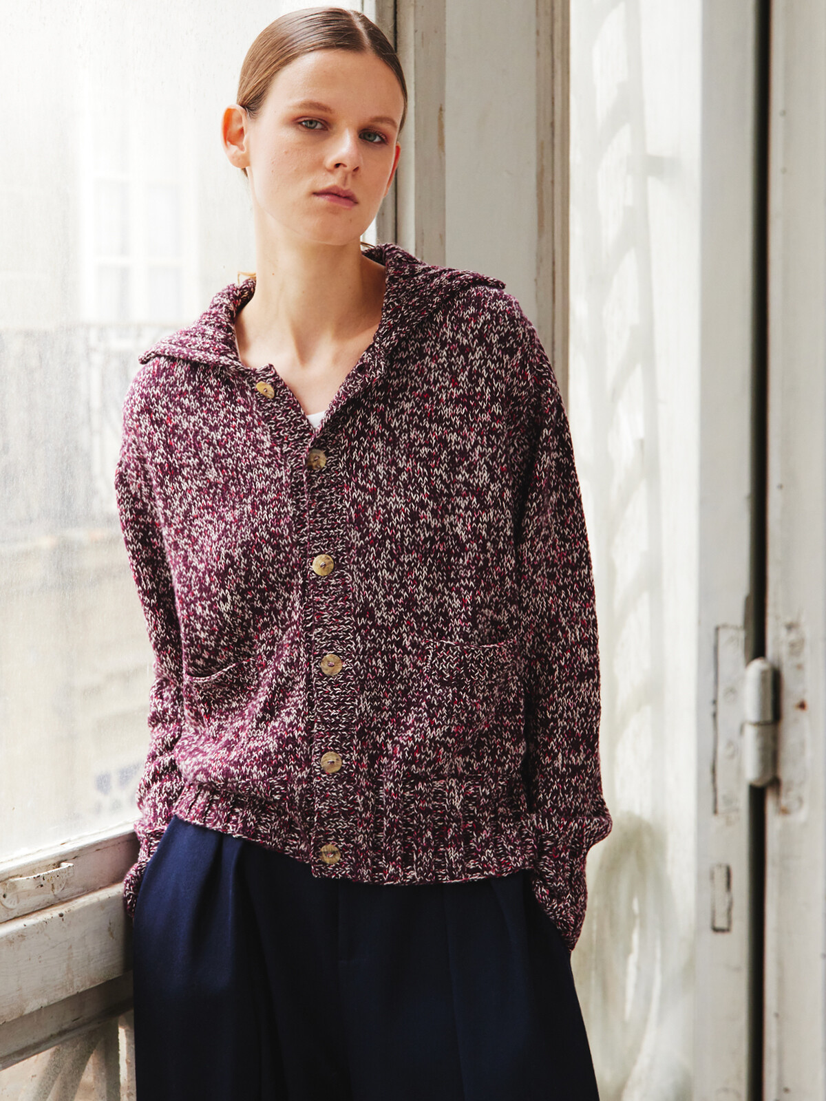 Collar cardigan Image