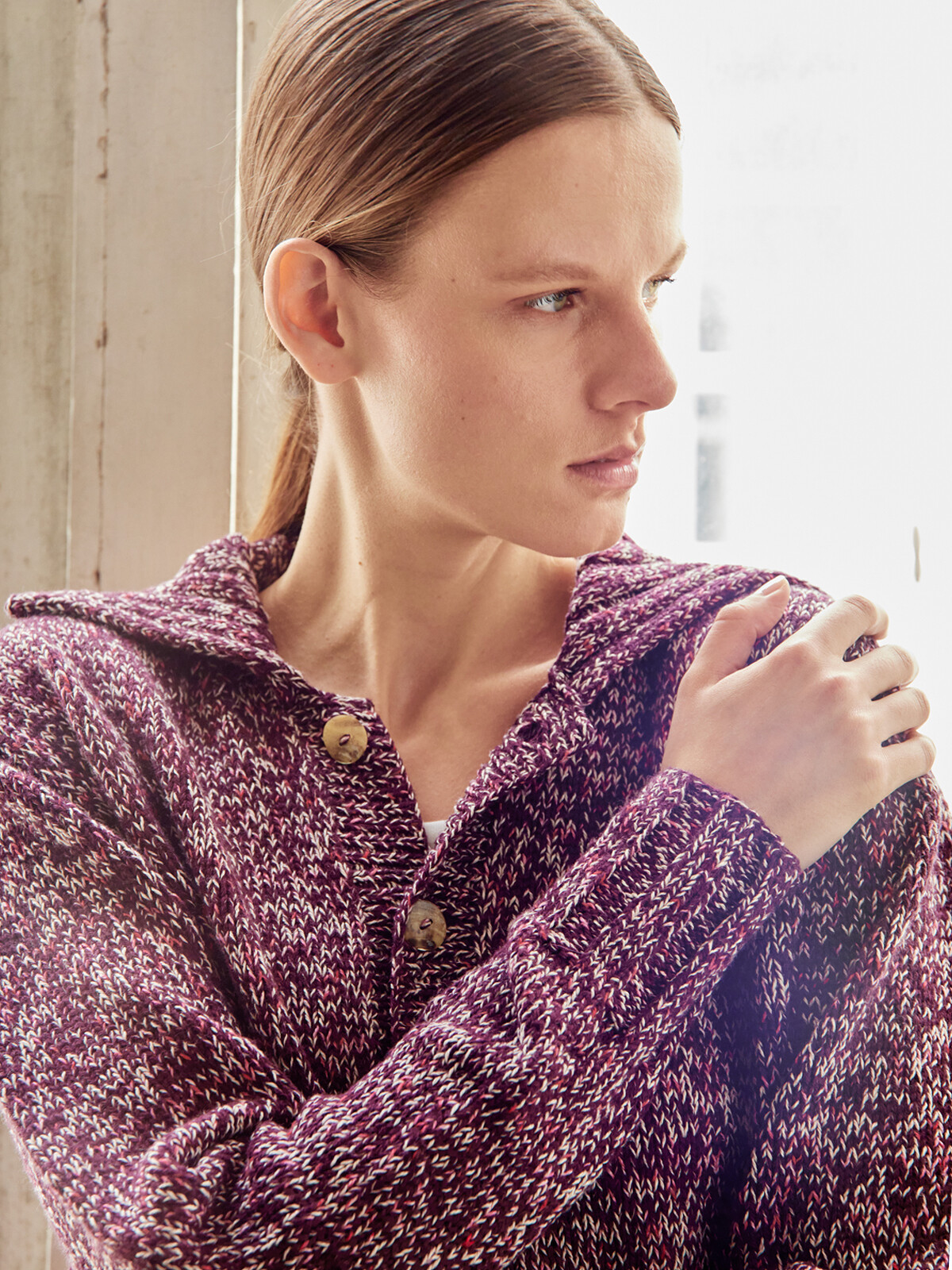 Collar cardigan Image