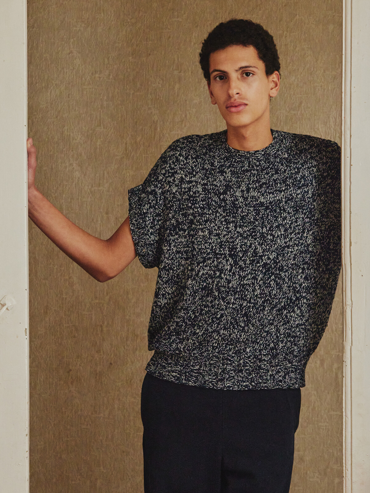 Buttoned sleeve sweater Image