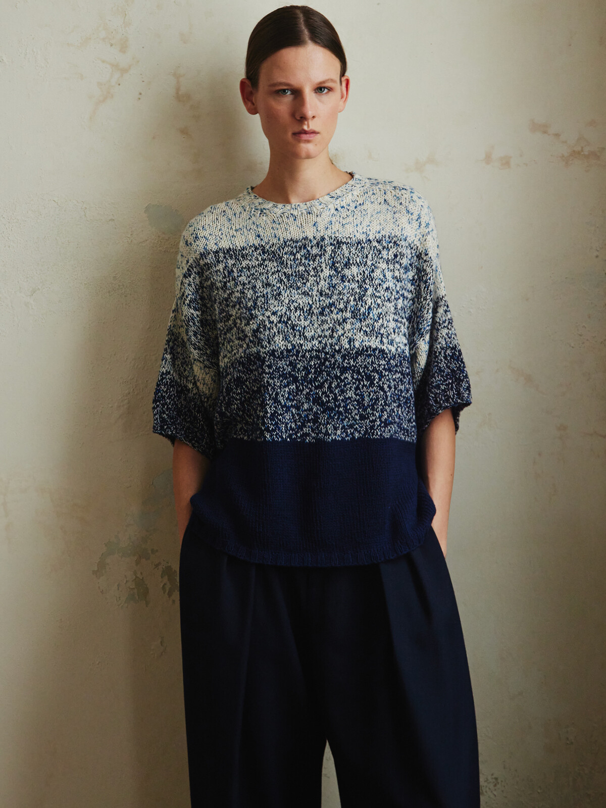 Stripes knitted t-shirt Image