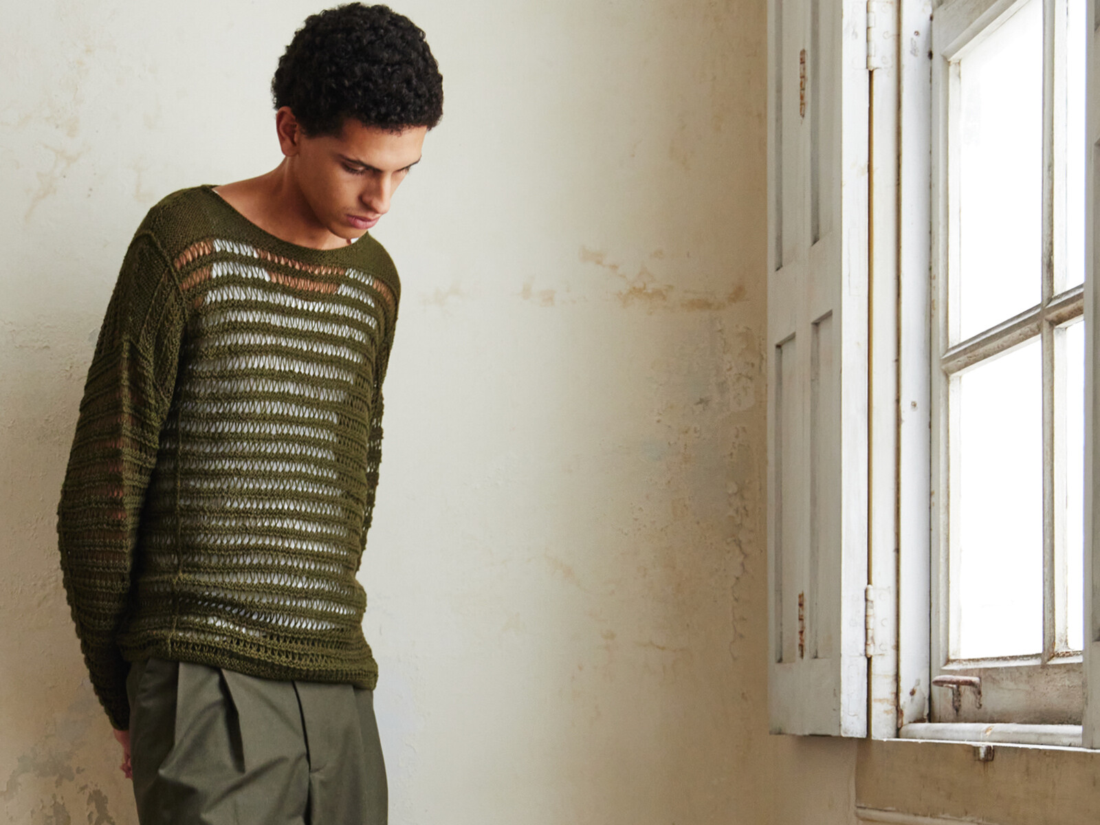 Paneled sweater Image