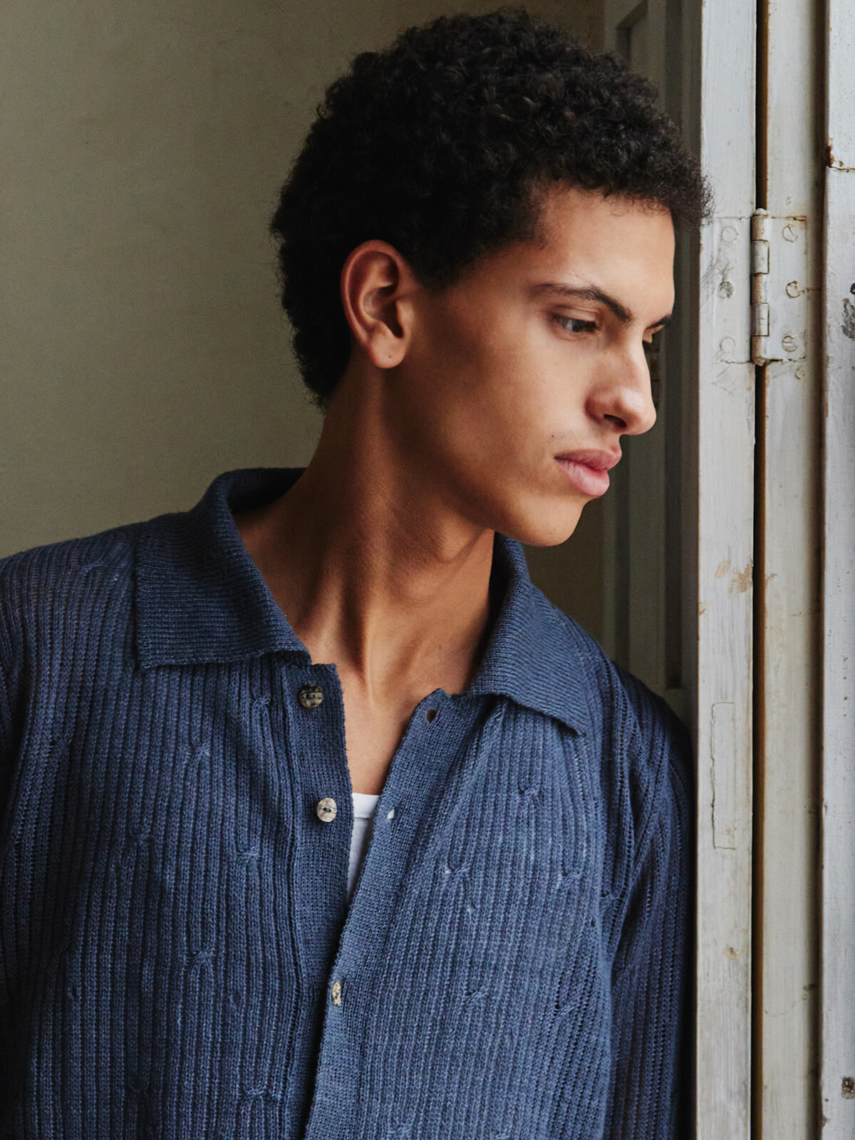 Ribbed loose knit cardigan Image