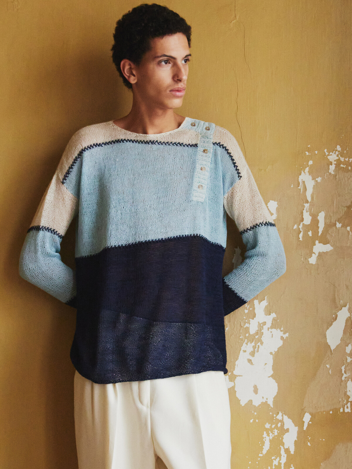 Front buttoned sweater Image