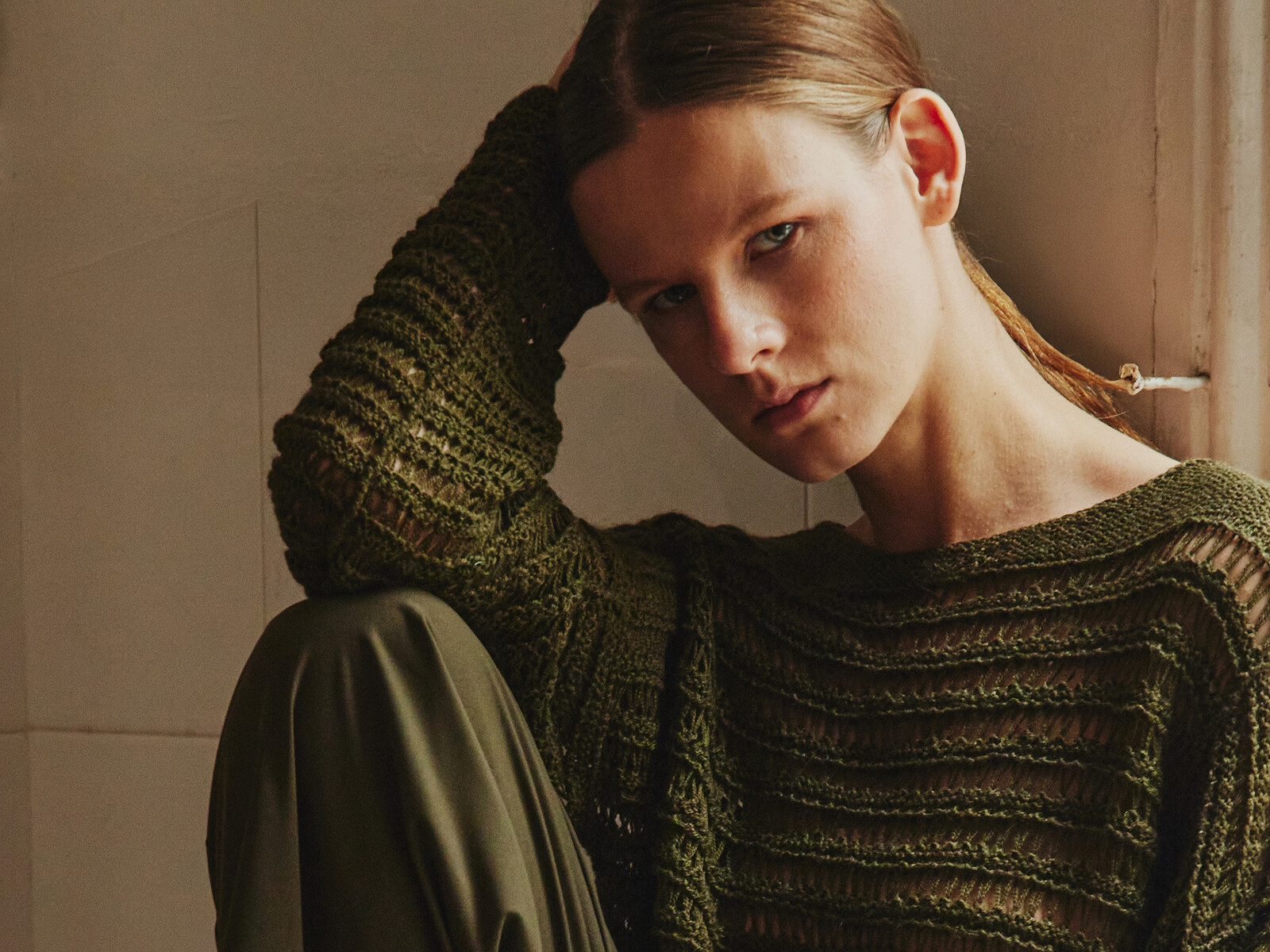 Paneled sweater Image
