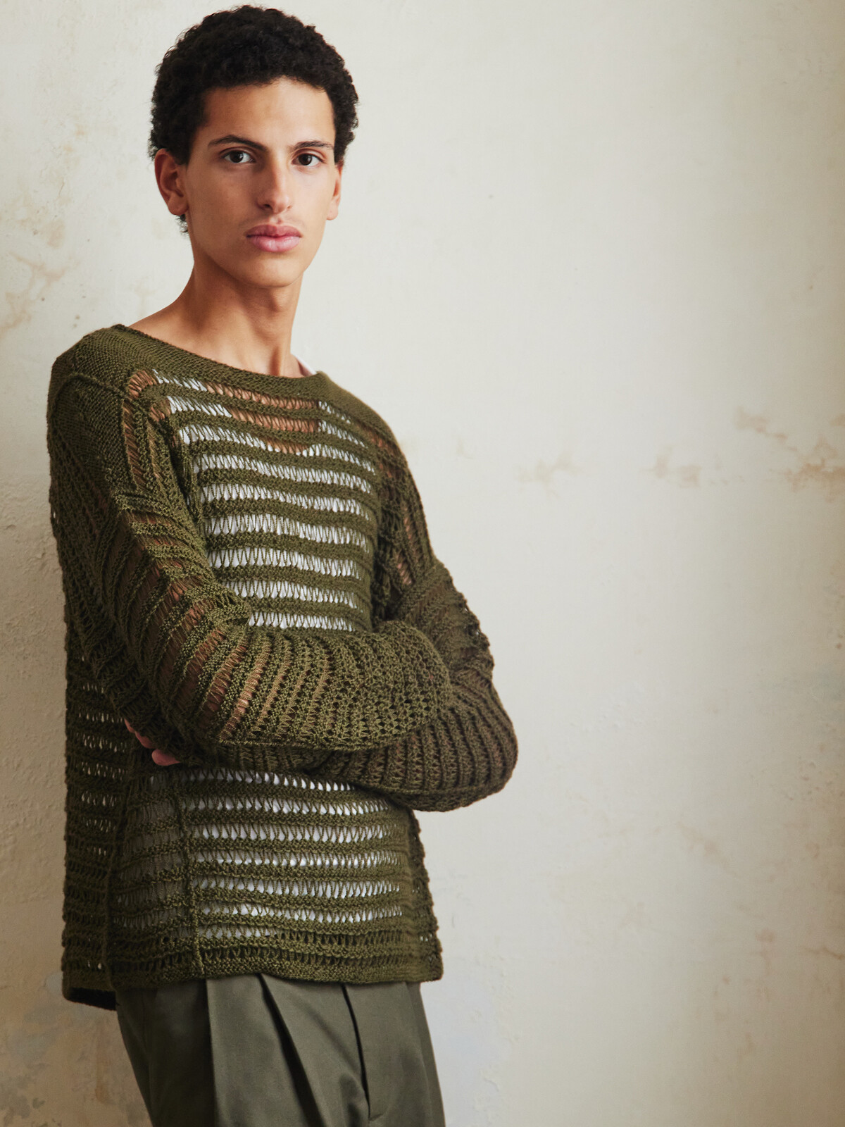 Paneled sweater Image