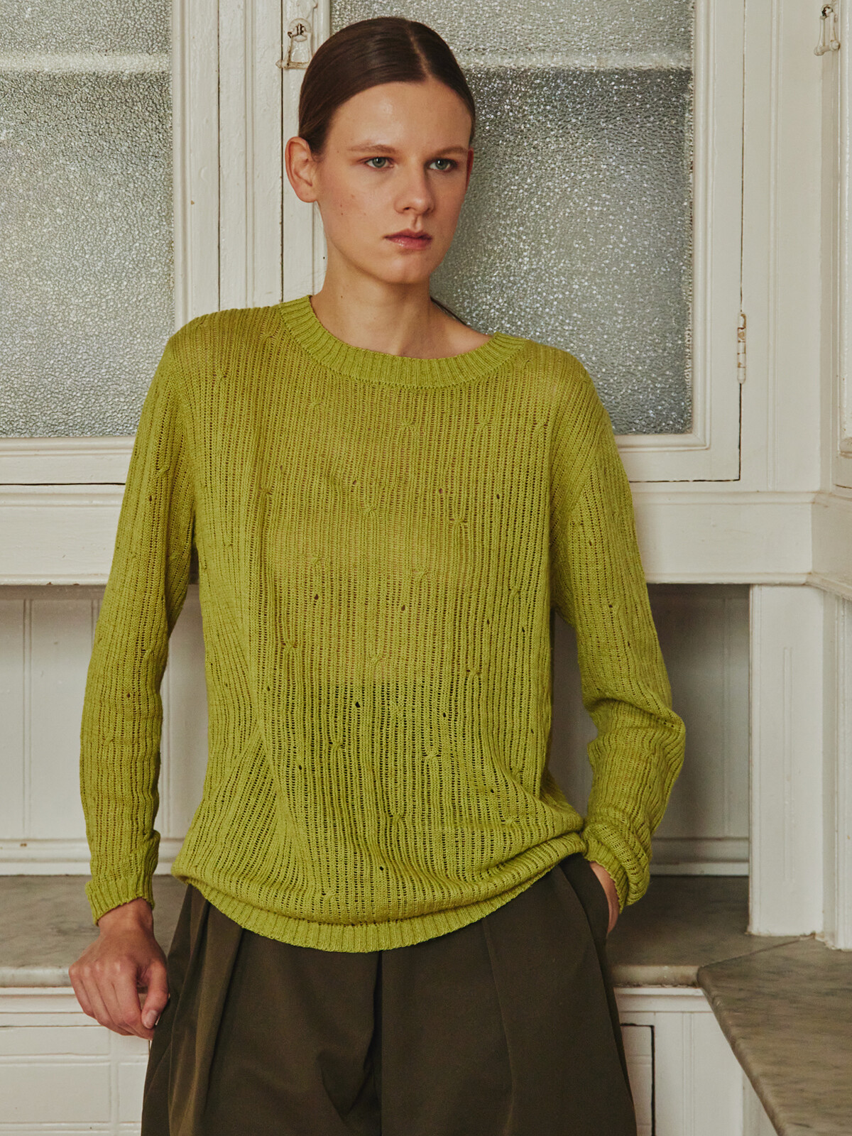 Ribbed loose knit sweater Image