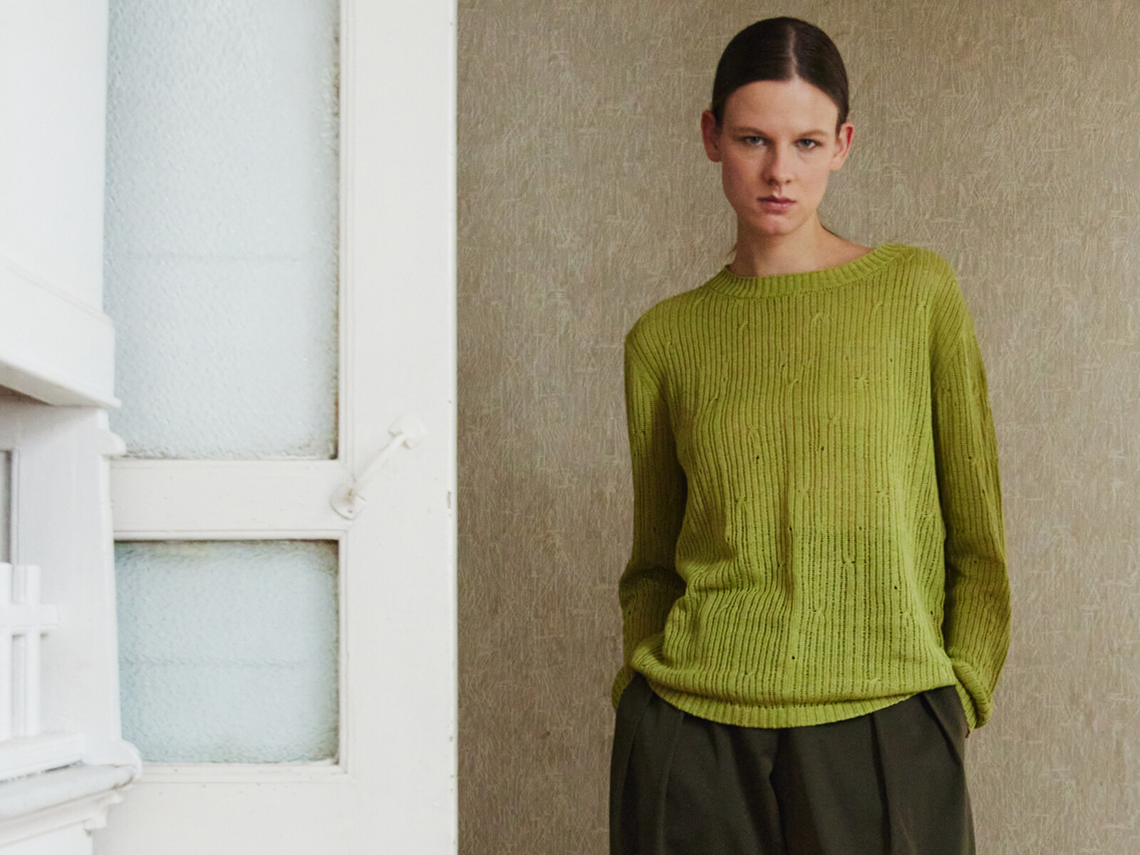 Ribbed loose knit sweater Image