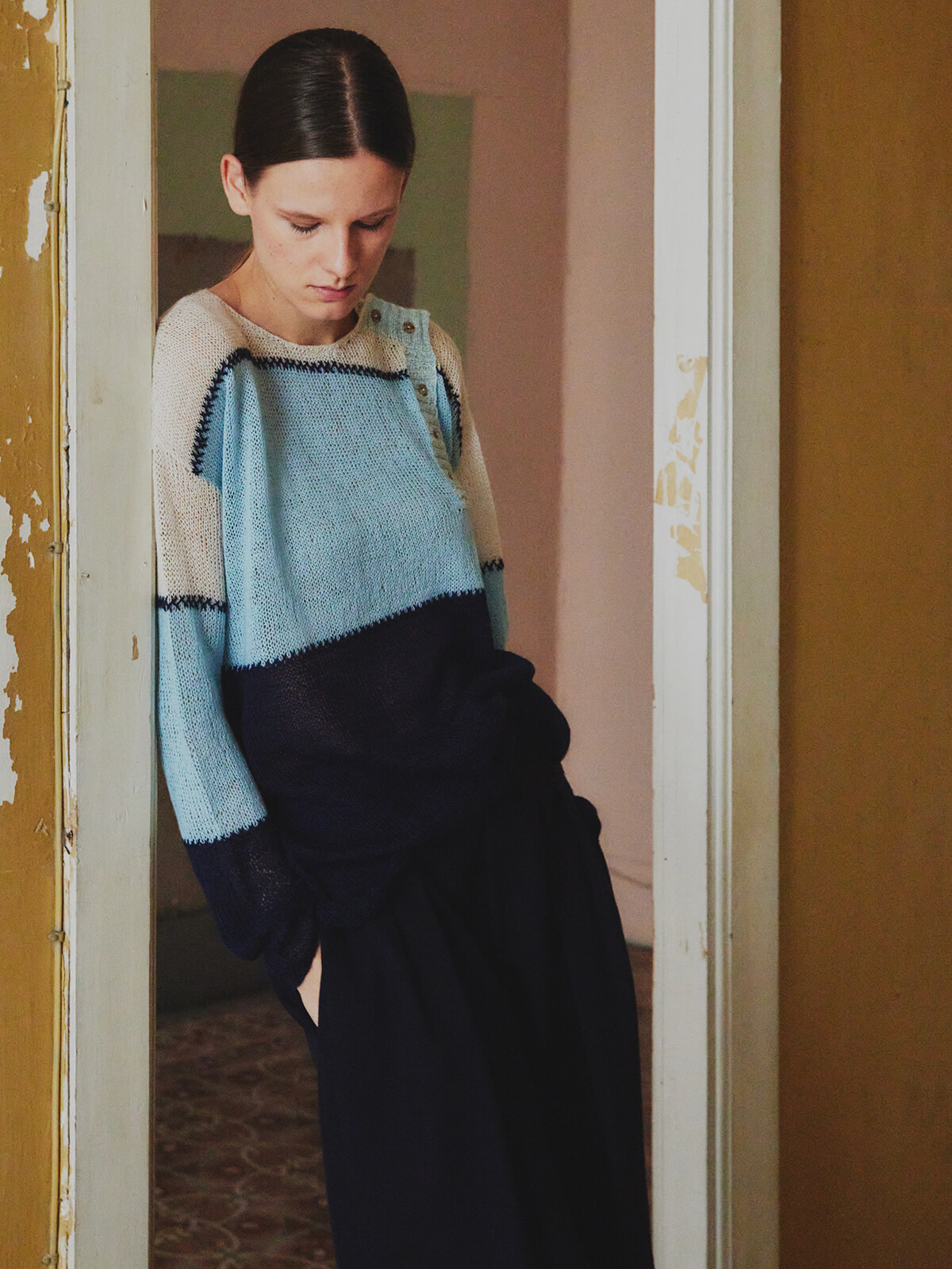 Front buttoned sweater Image