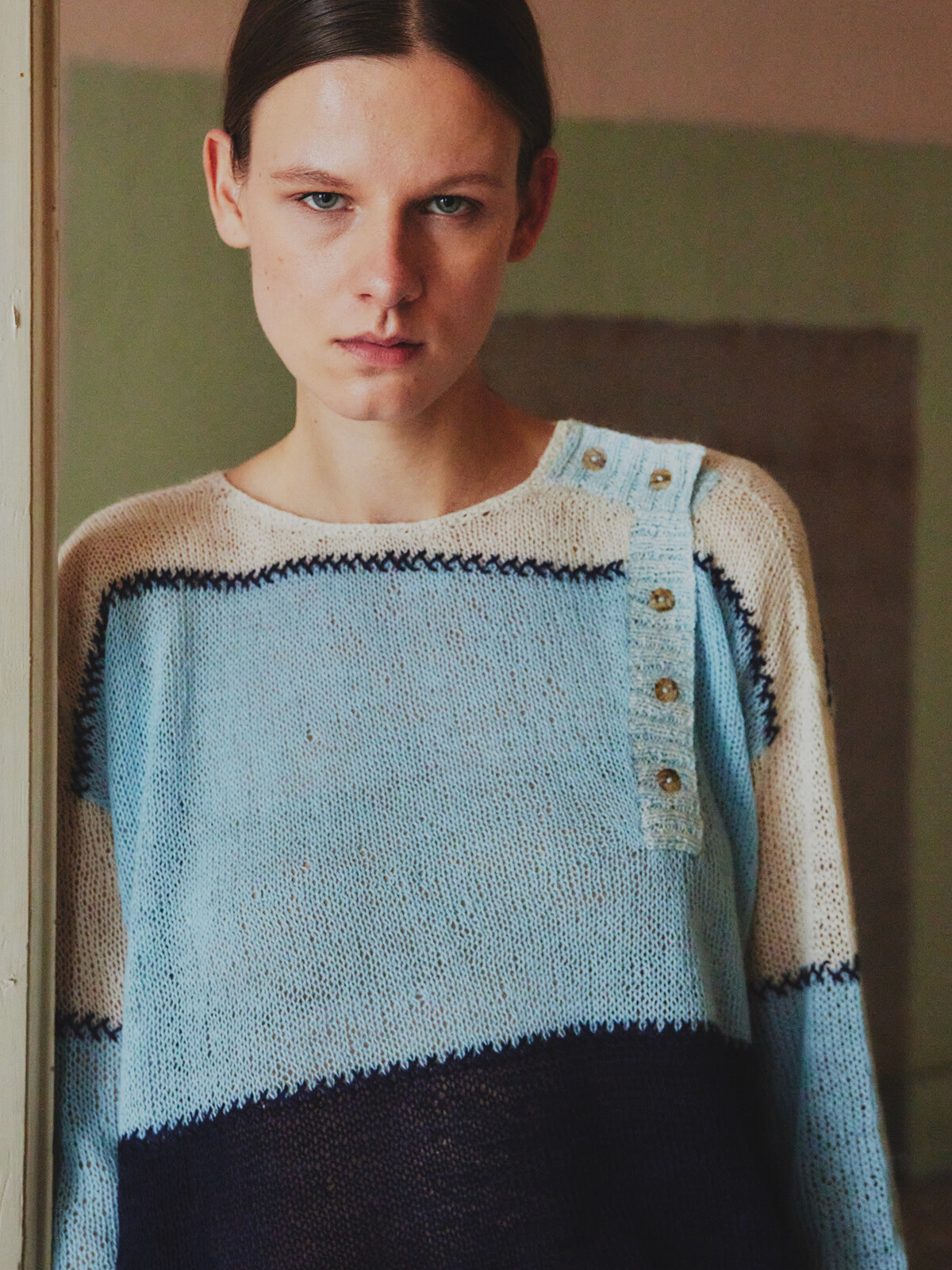 Front buttoned sweater Image