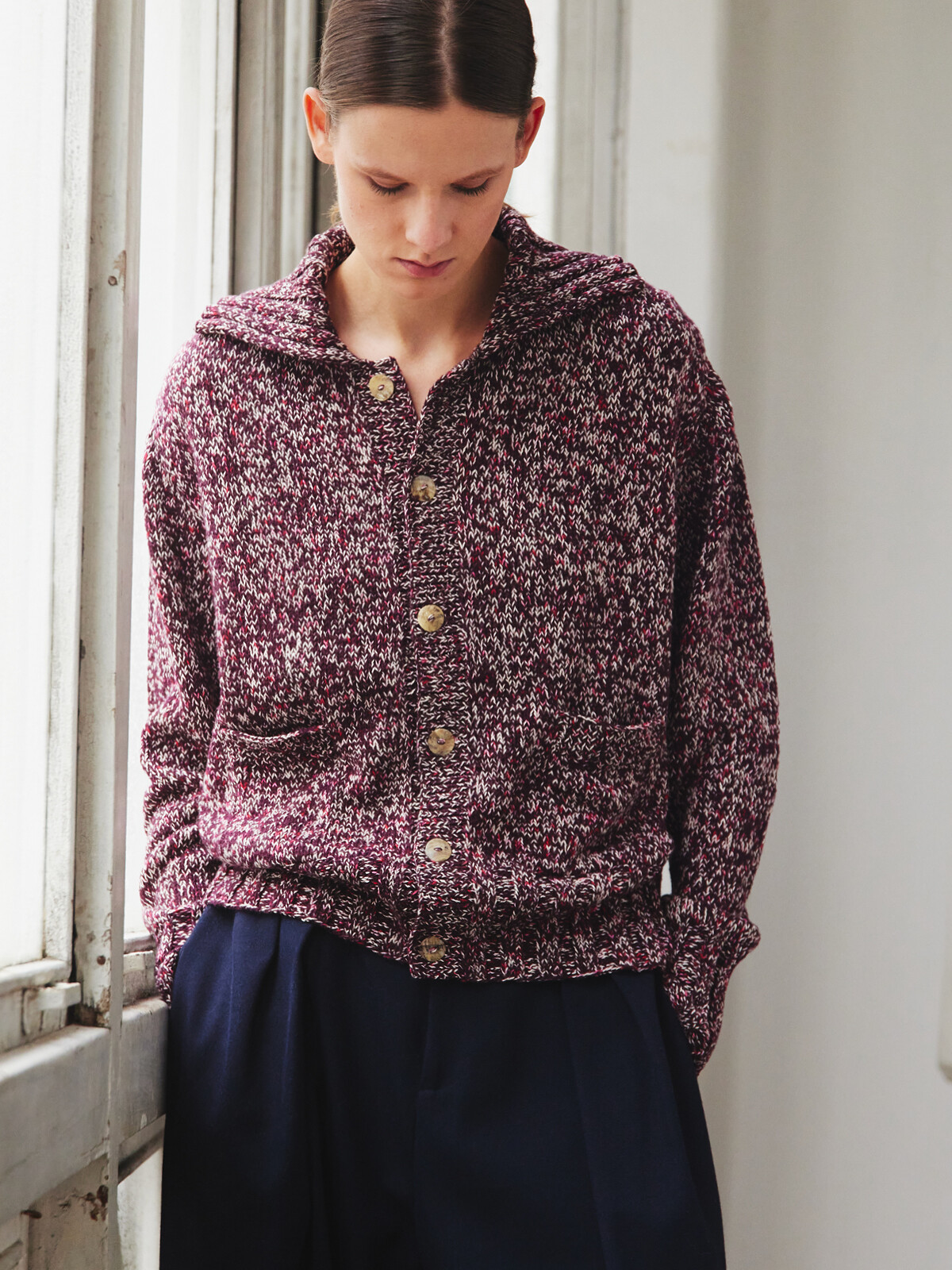 Collar cardigan Image