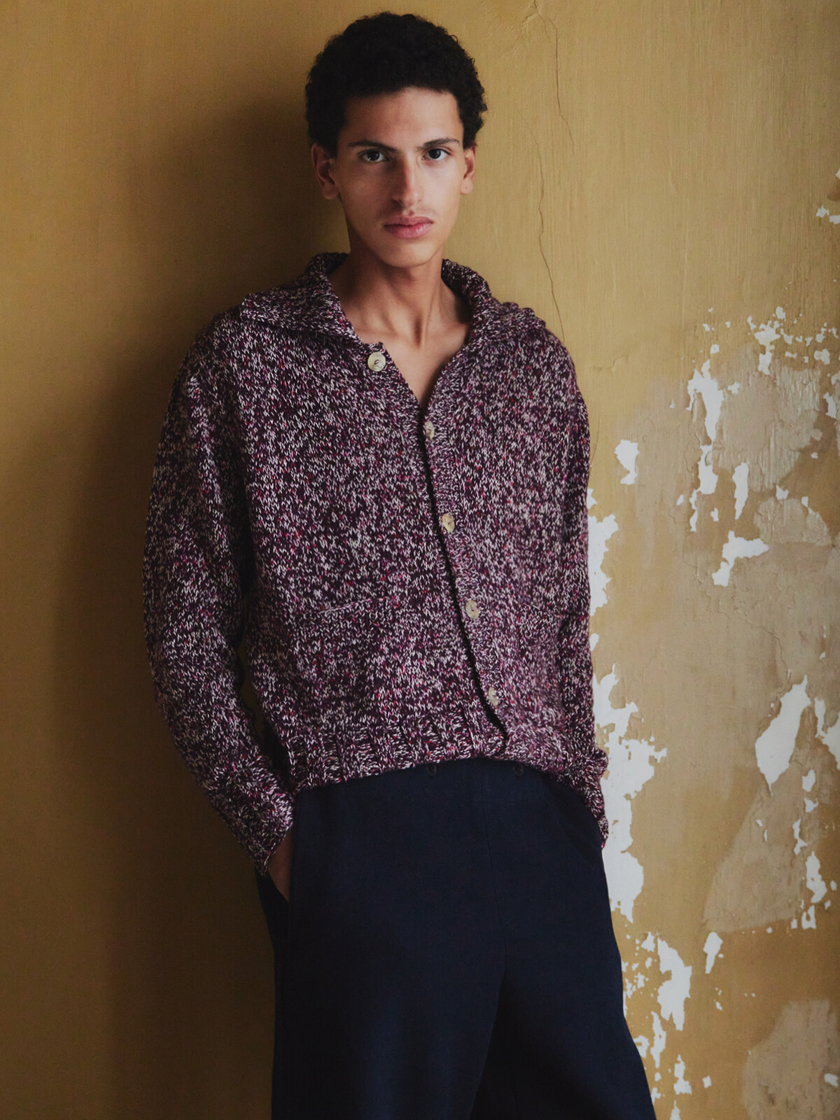 Collar cardigan Image