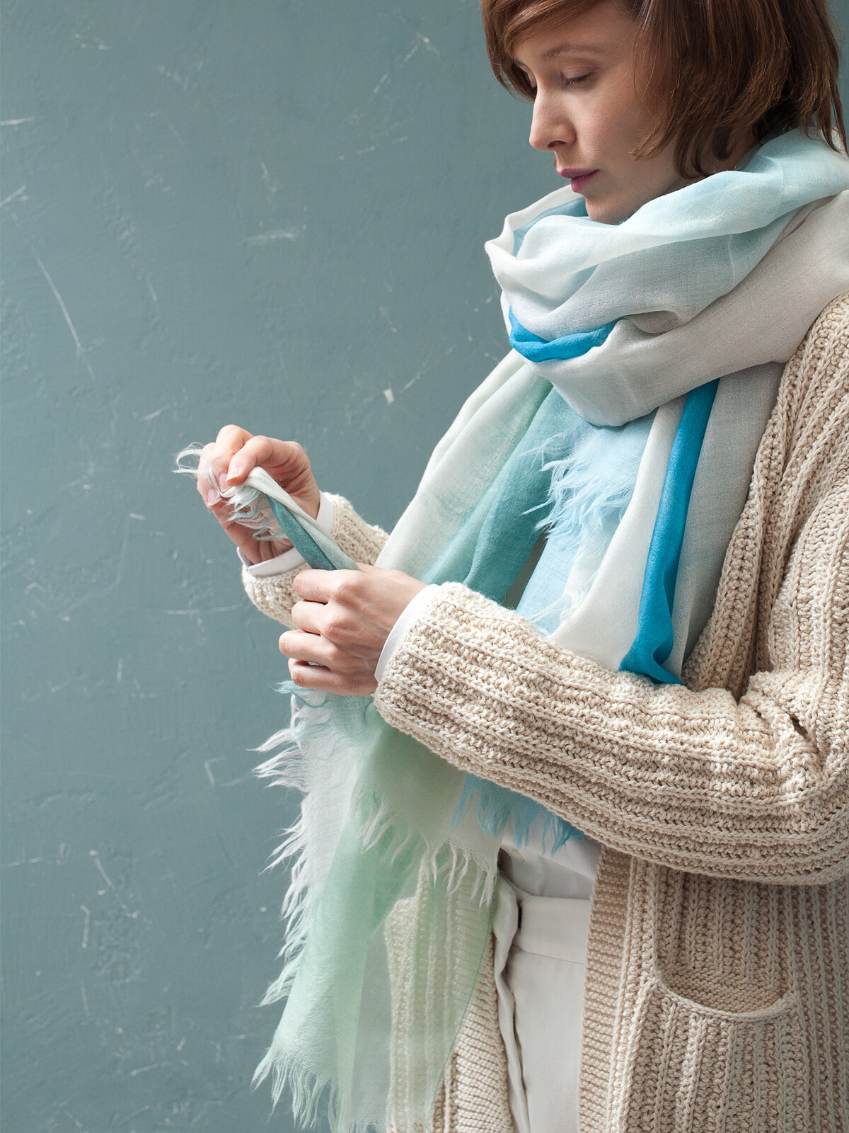 Handpainted scarf Image