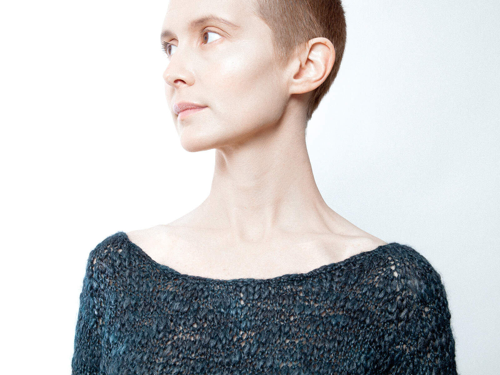 Open neck sweater Image