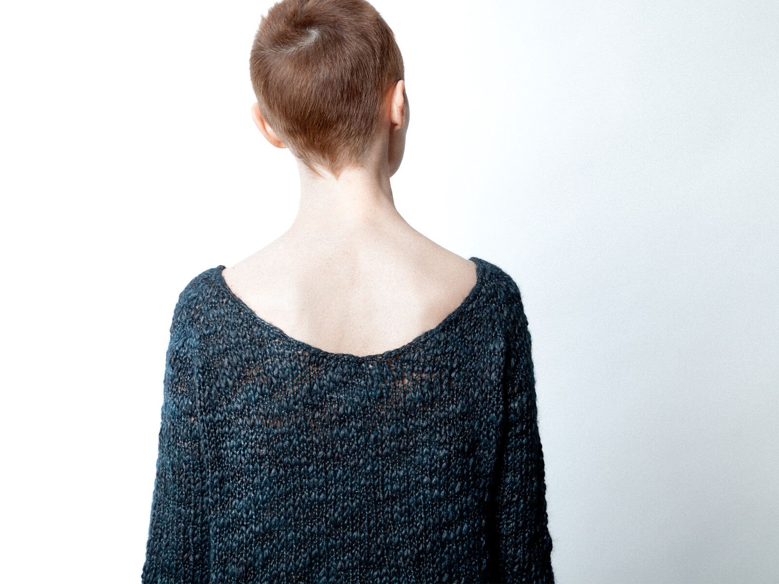 Open neck sweater Image
