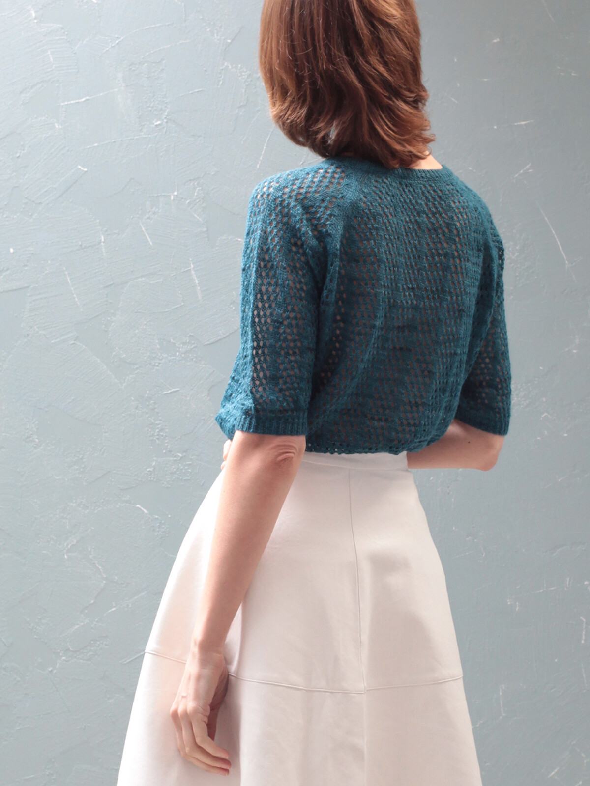 Lace knit t-shirt Image