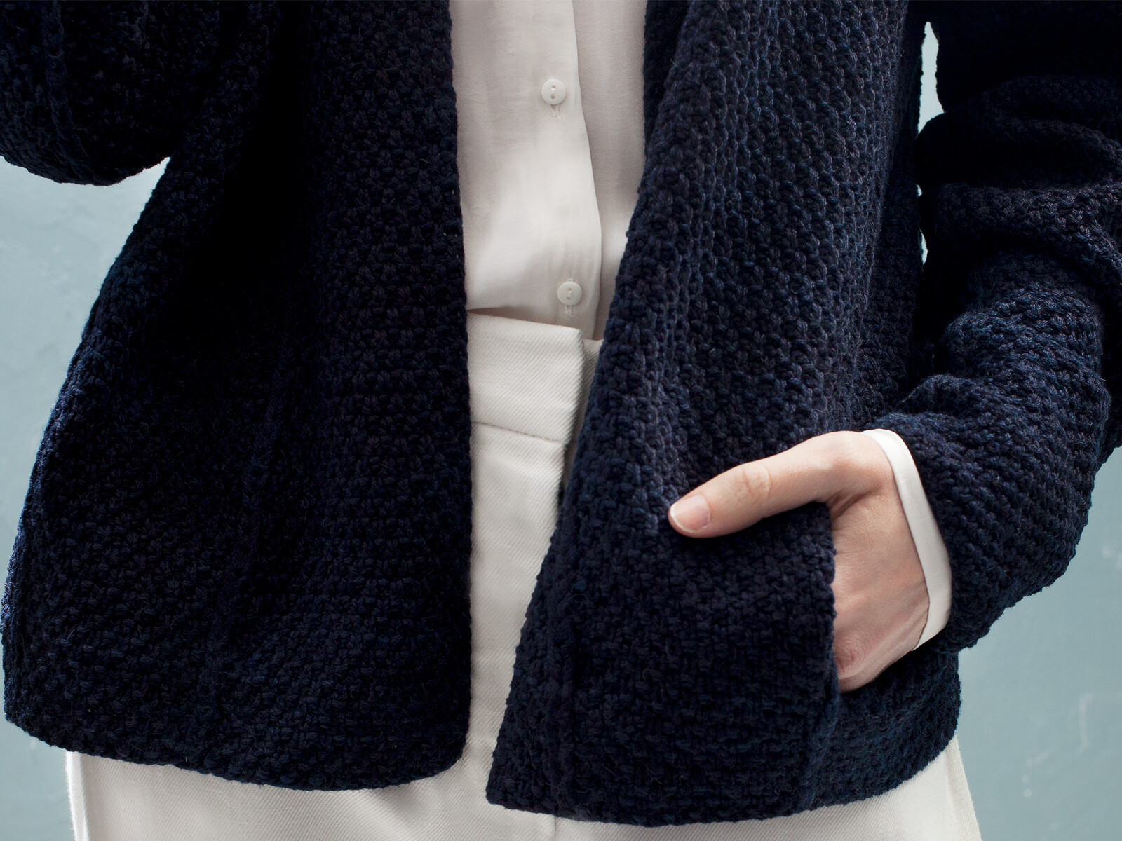 A-line lacy cardigan Image