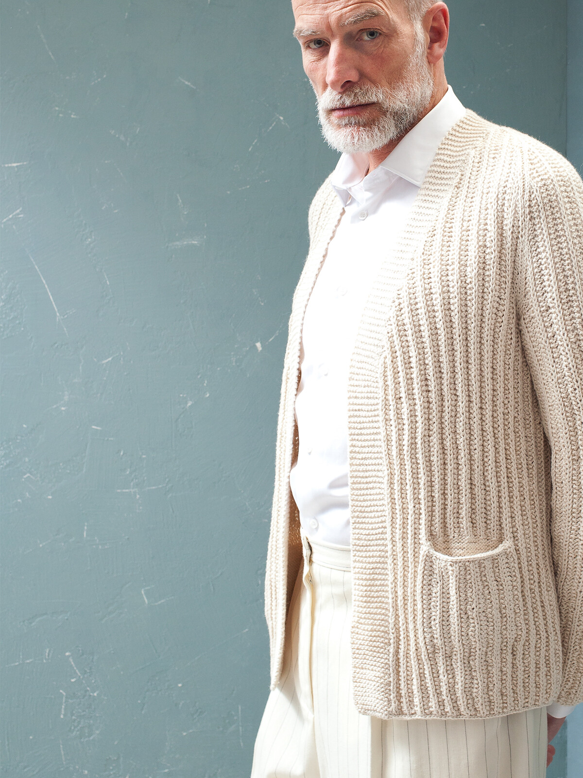 Ribbed cardigan Image