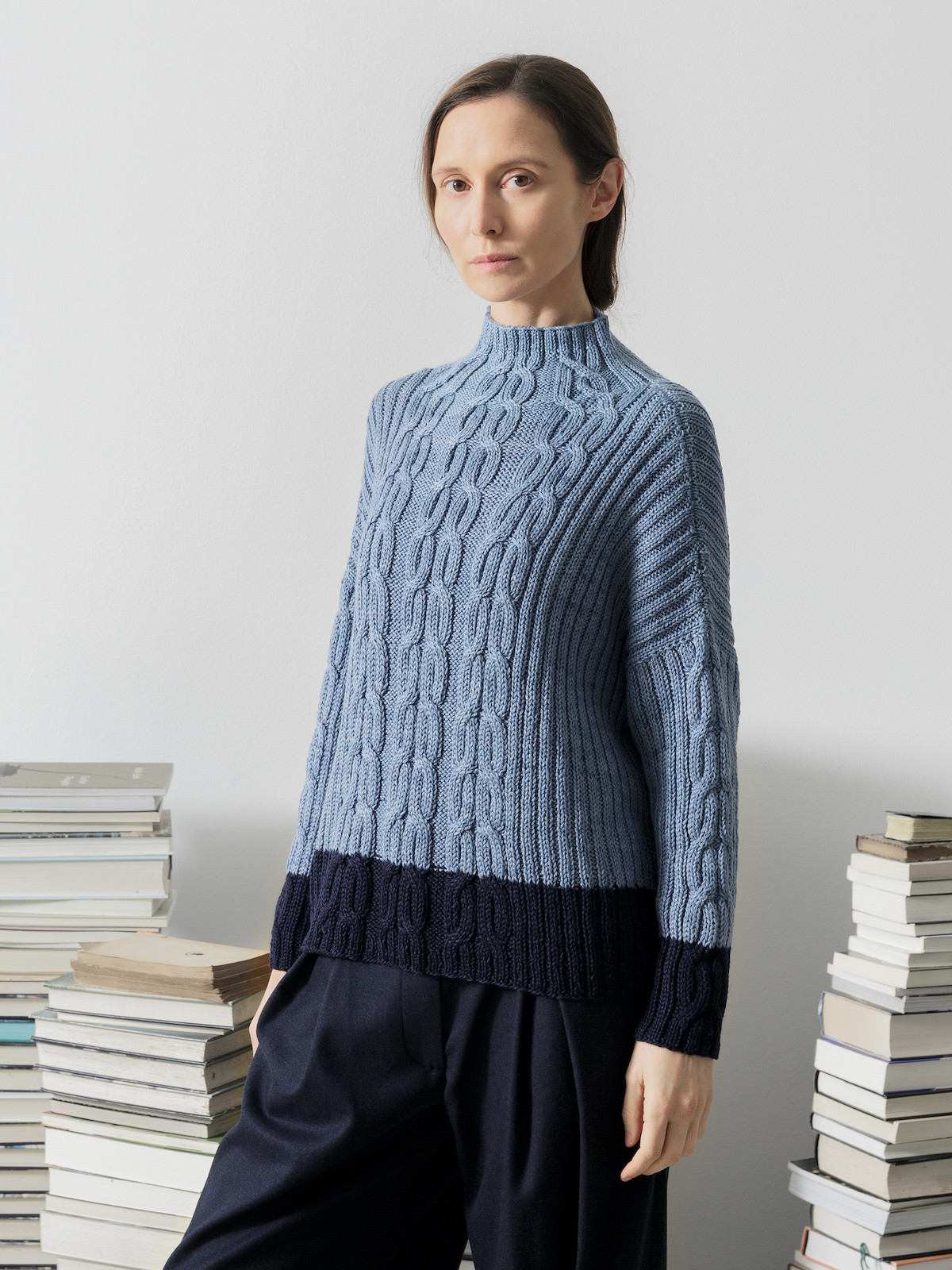 Funnel braided sweater Image