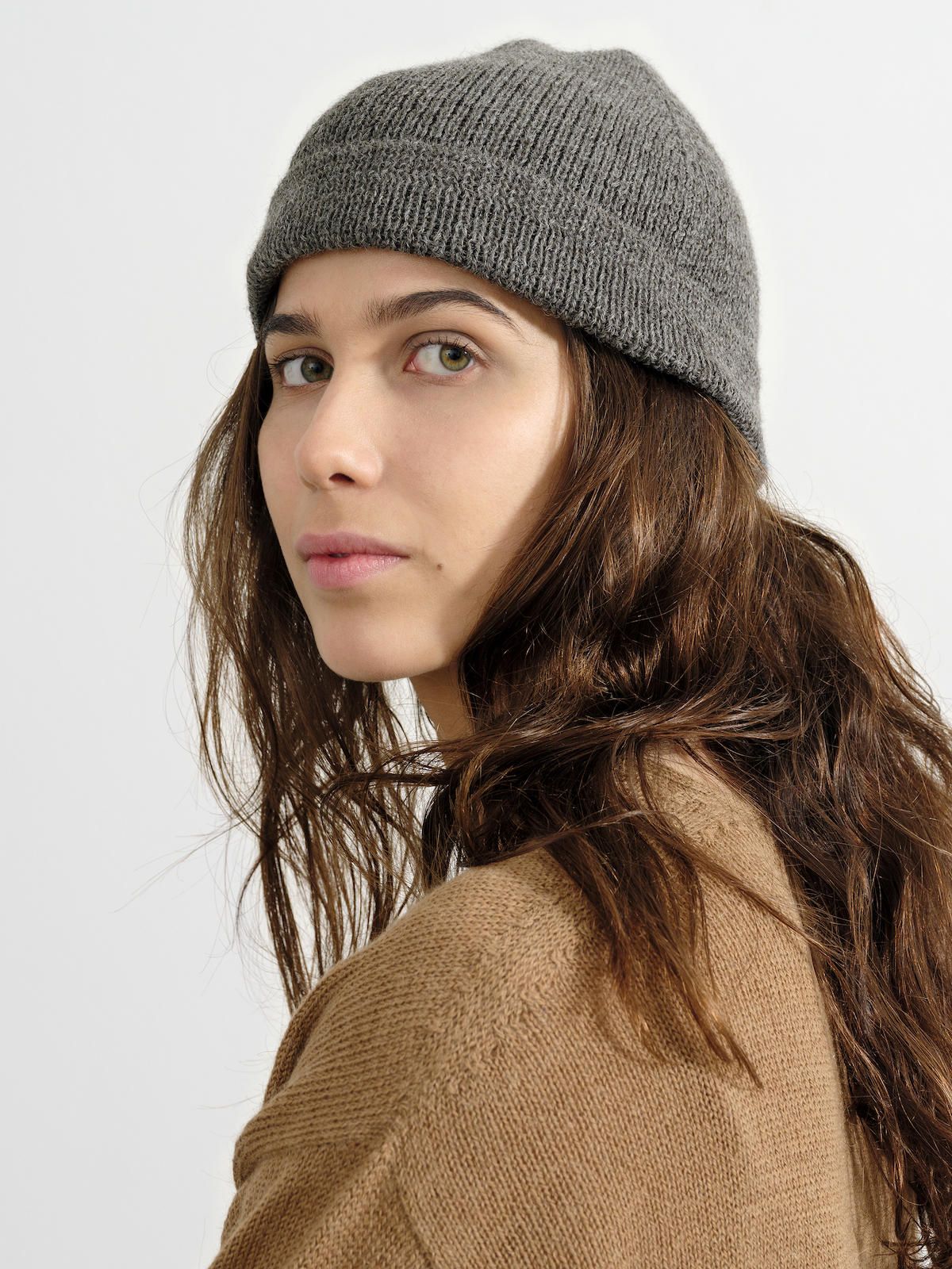 the Beanie in Natural Grey | by Knitbrary